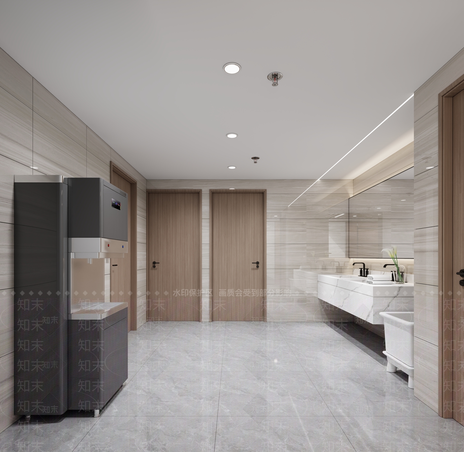 现代公共卫生间3D模型下载【ID:1177650600】