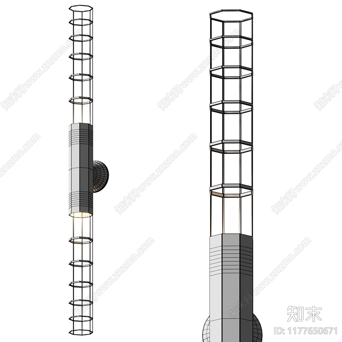 壁灯3D模型下载【ID:1177650671】