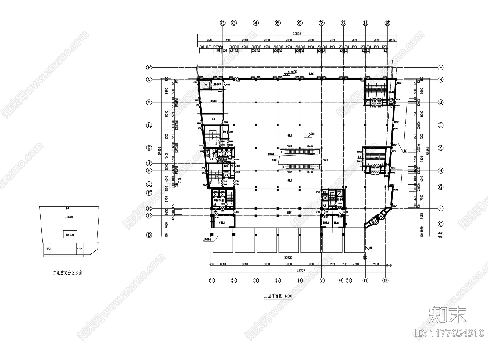 现代住宅楼建筑cad施工图下载【ID:1177654910】