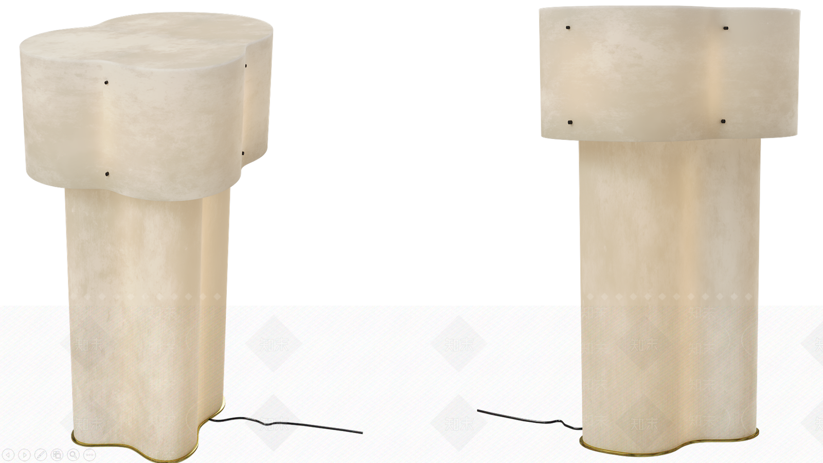 美式欧式落地灯SU模型下载【ID:1177655091】