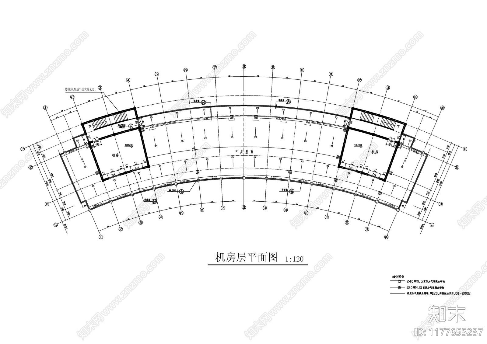 现代酒店建筑cad施工图下载【ID:1177655237】