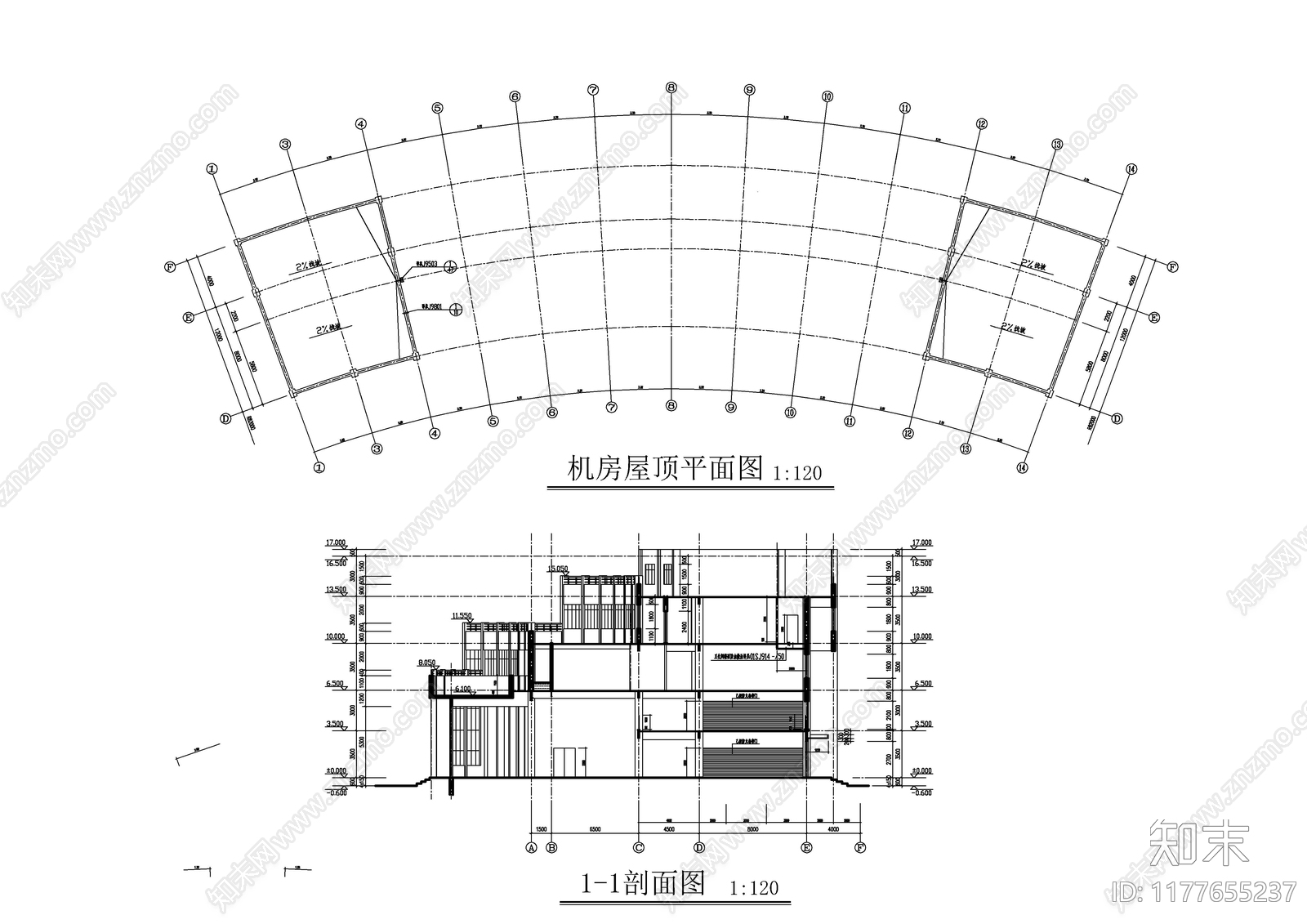 现代酒店建筑cad施工图下载【ID:1177655237】