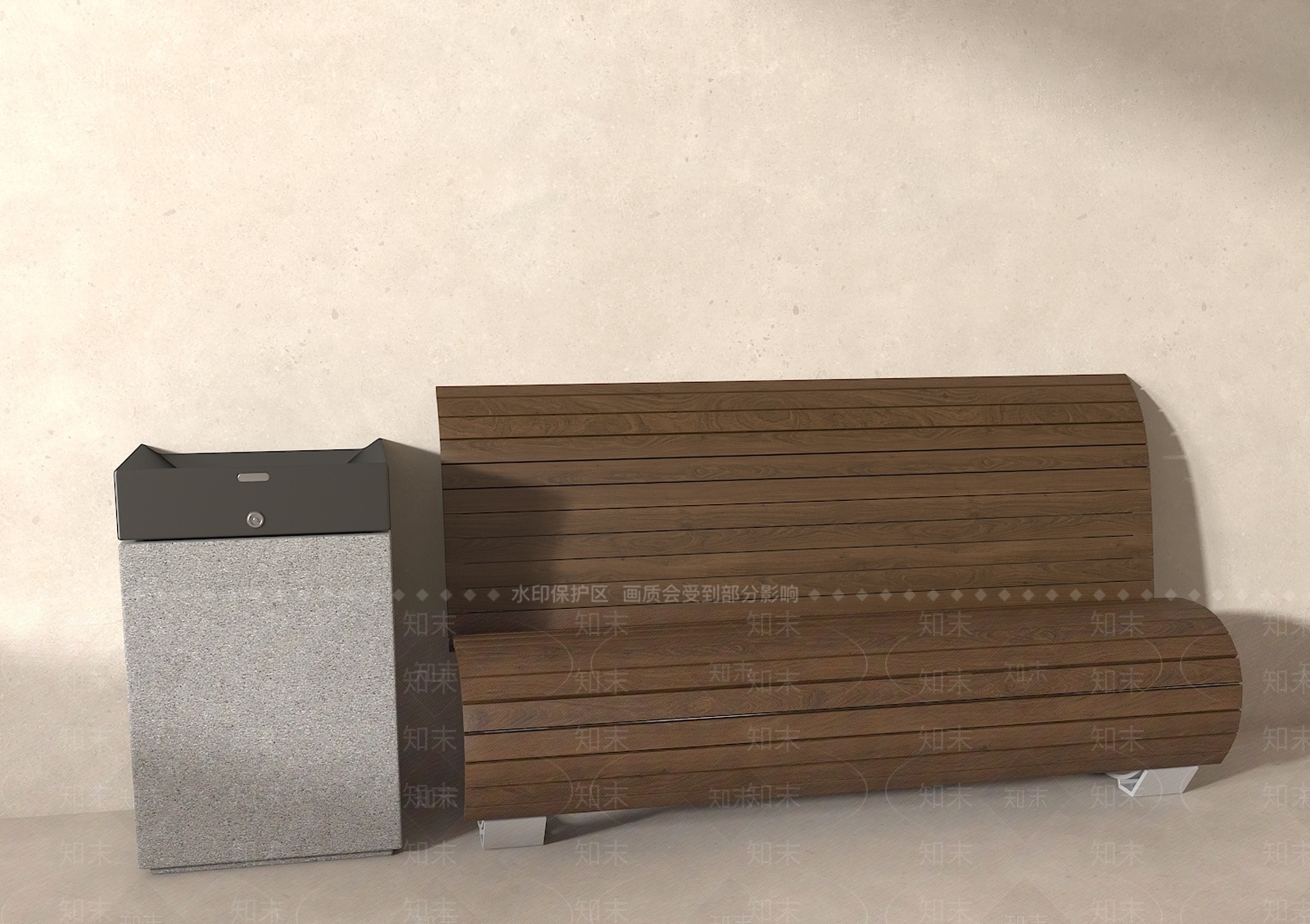 现代中式户外椅3D模型下载【ID:1177655666】