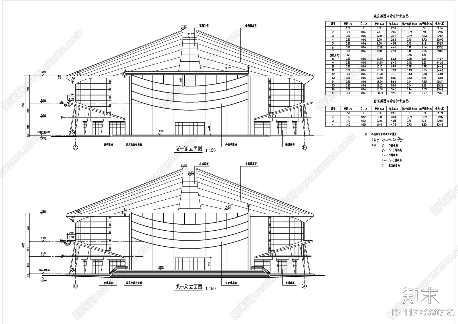 现代体育馆建筑施工图下载【ID:1177660750】