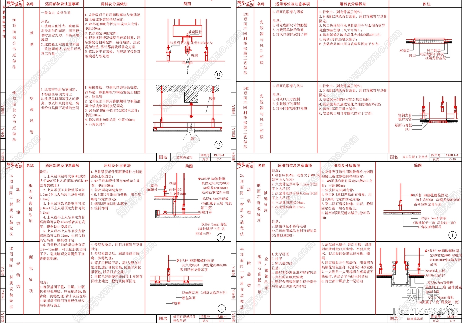 现代吊顶节点cad施工图下载【ID:1177664288】