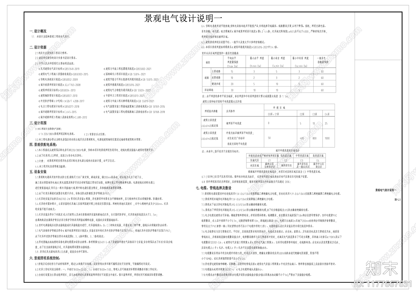 现代设计说明施工图下载【ID:1177667631】