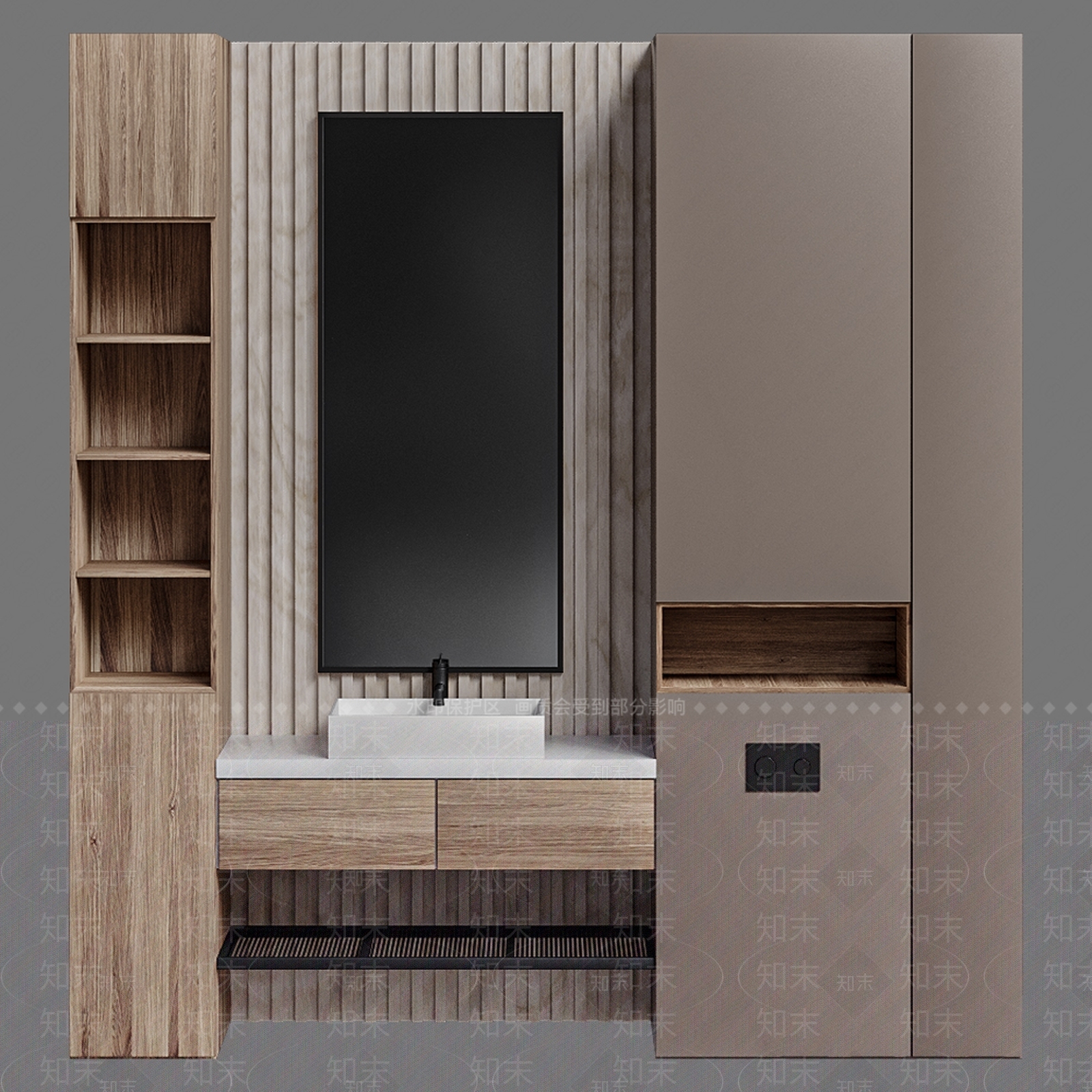 浴室柜3D模型下载【ID:1177674721】