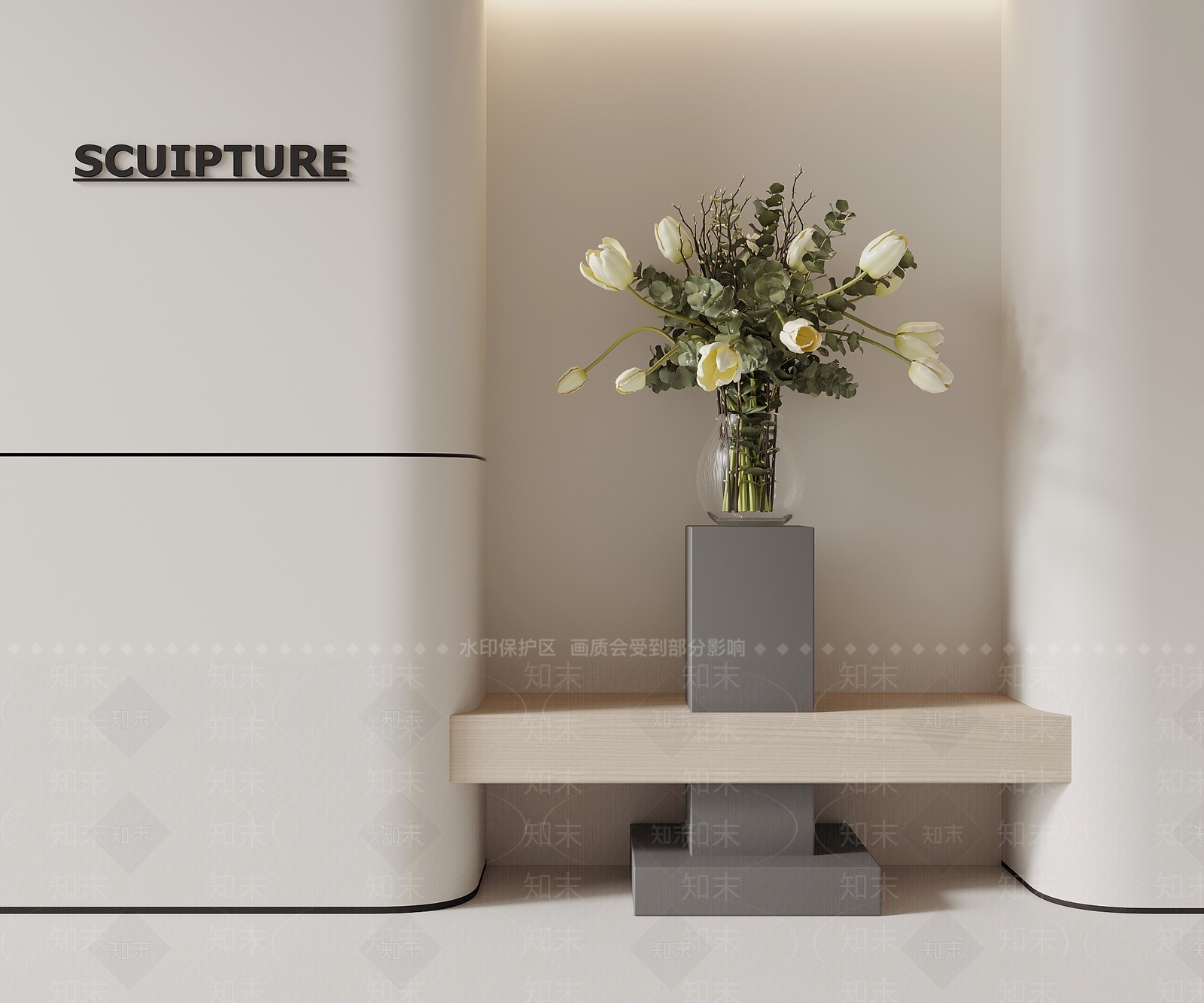 现代花艺3D模型下载【ID:1177678733】