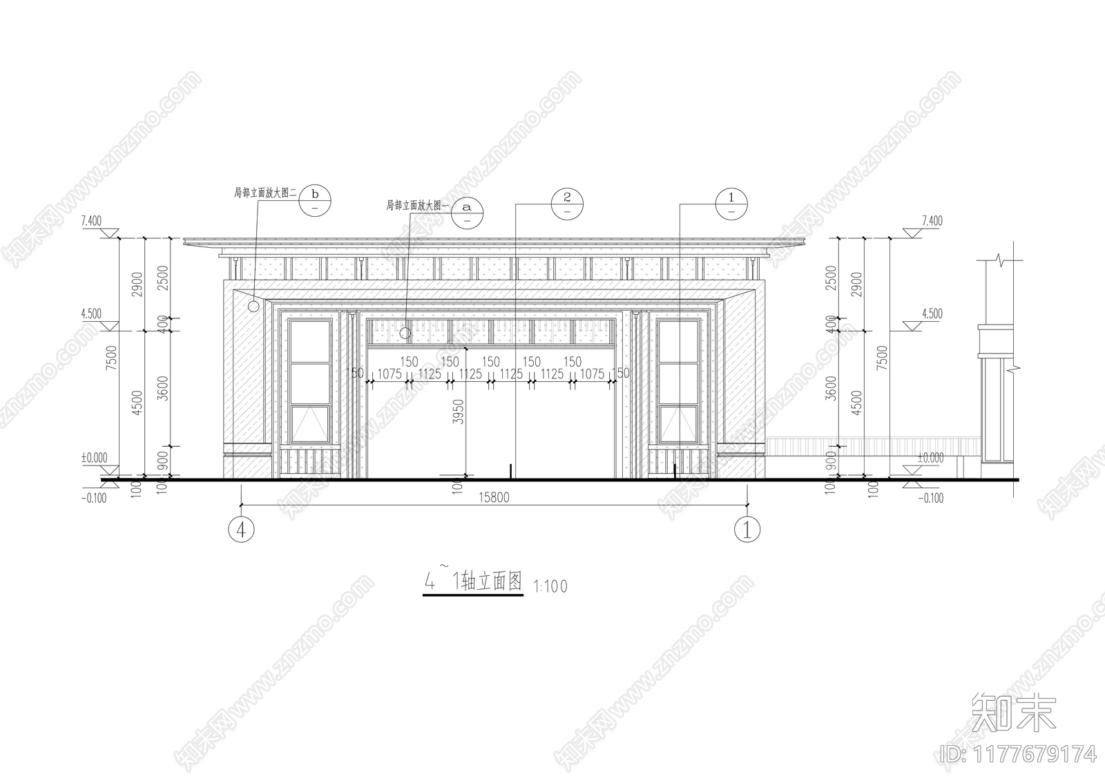 现代其他居住建筑cad施工图下载【ID:1177679174】