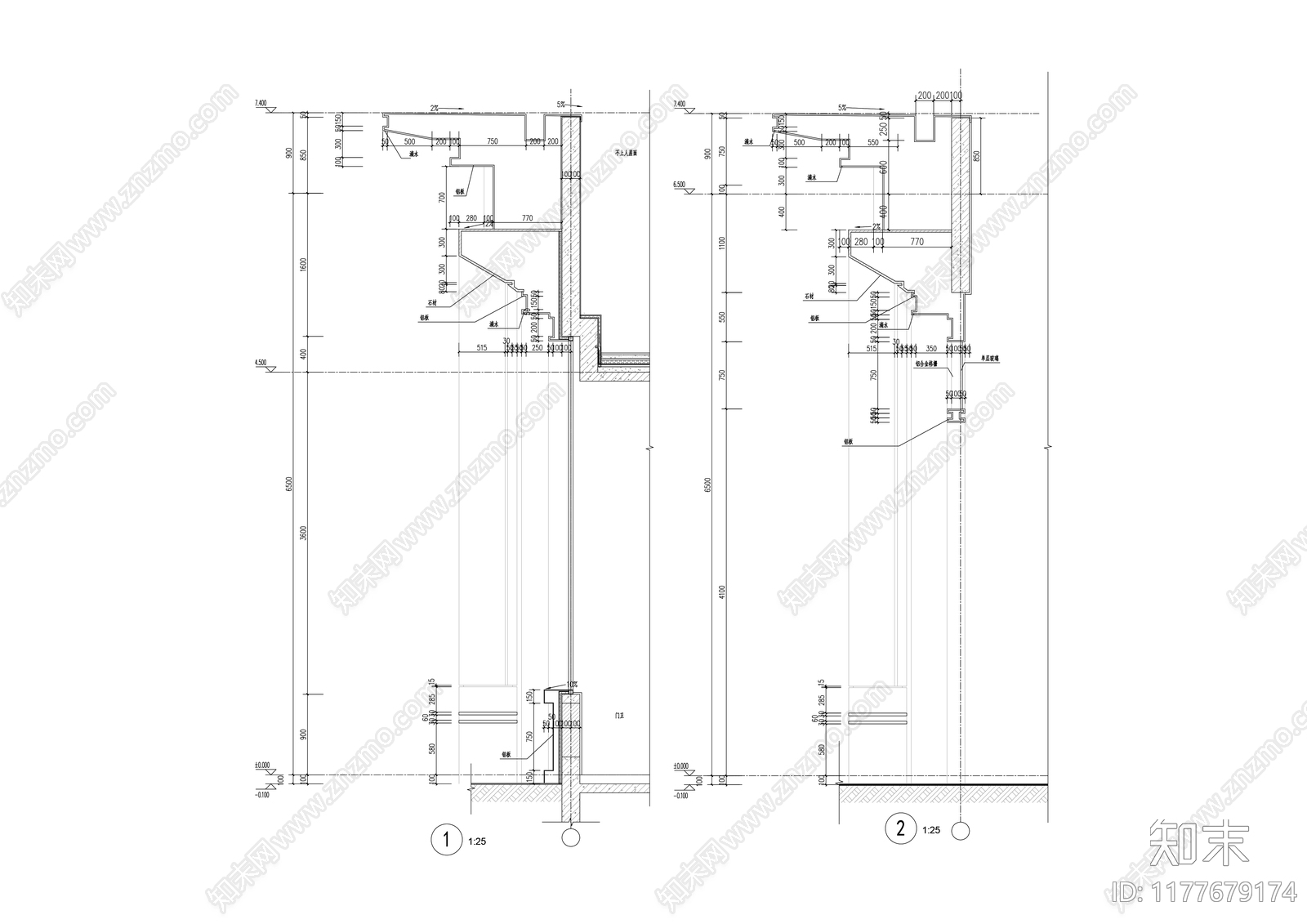 现代其他居住建筑cad施工图下载【ID:1177679174】