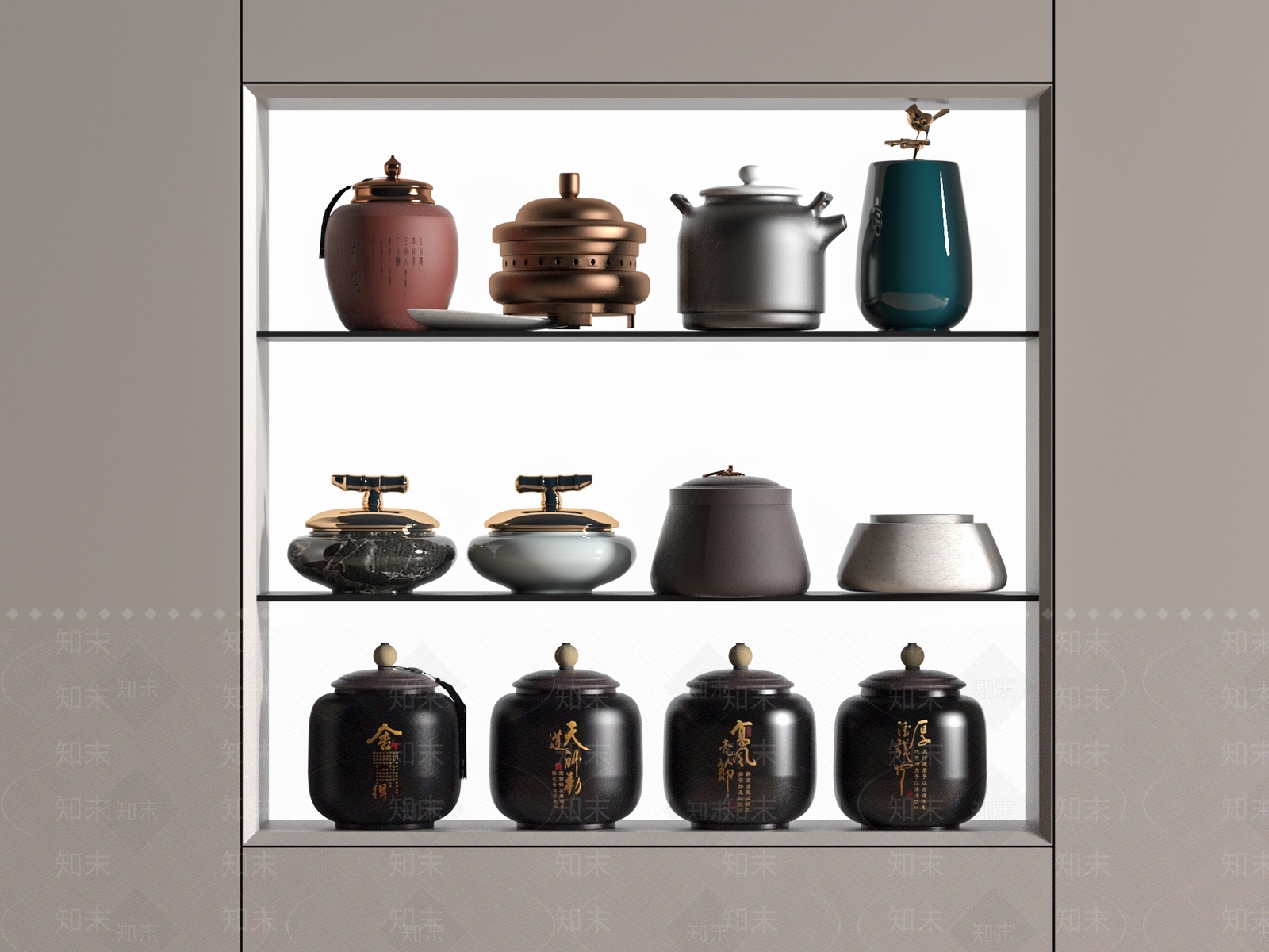 茶具SU模型下载【ID:1177683399】