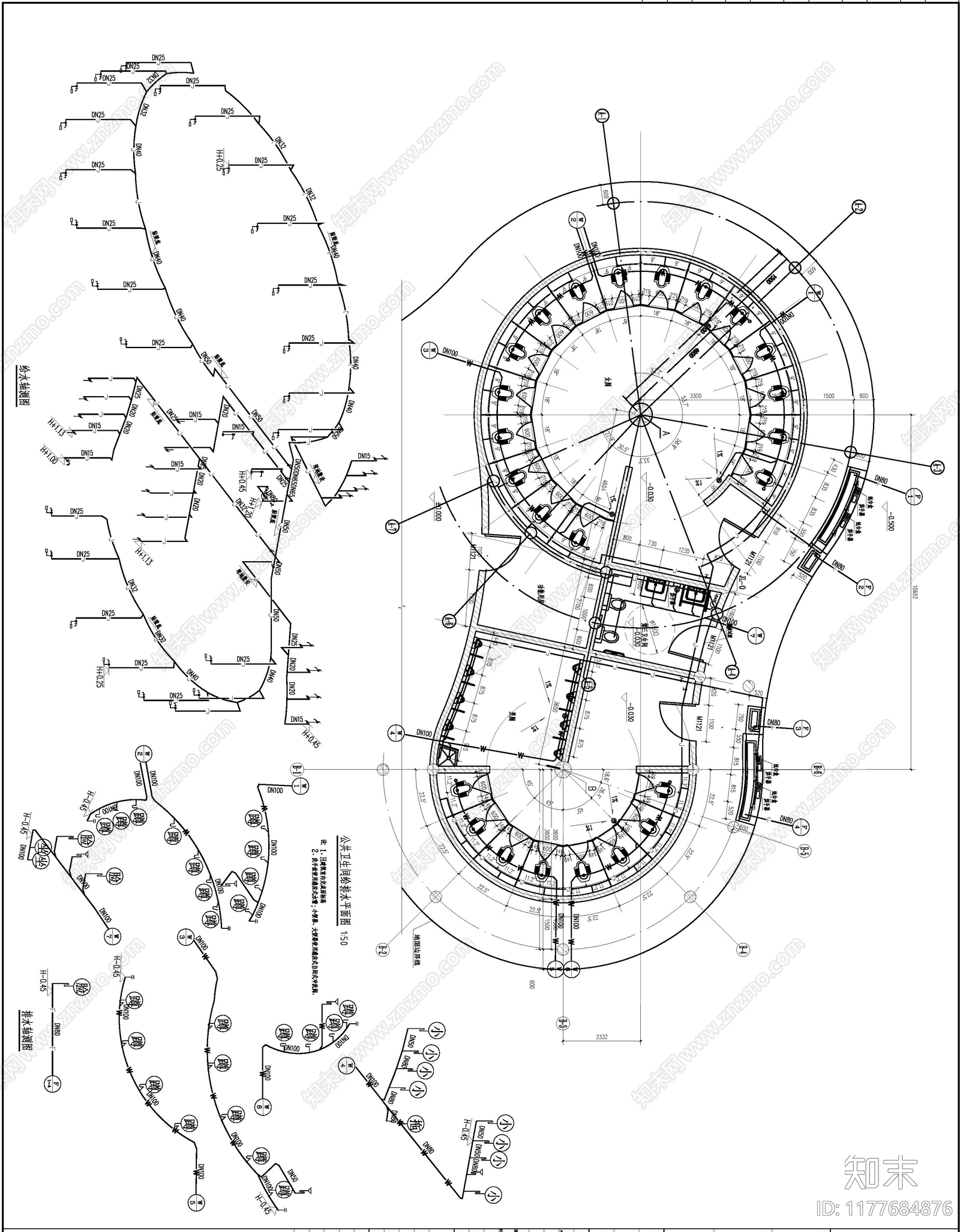 现代其他公共建筑施工图下载【ID:1177684876】