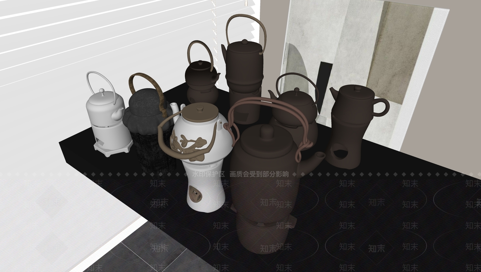茶具SU模型下载【ID:1177685355】