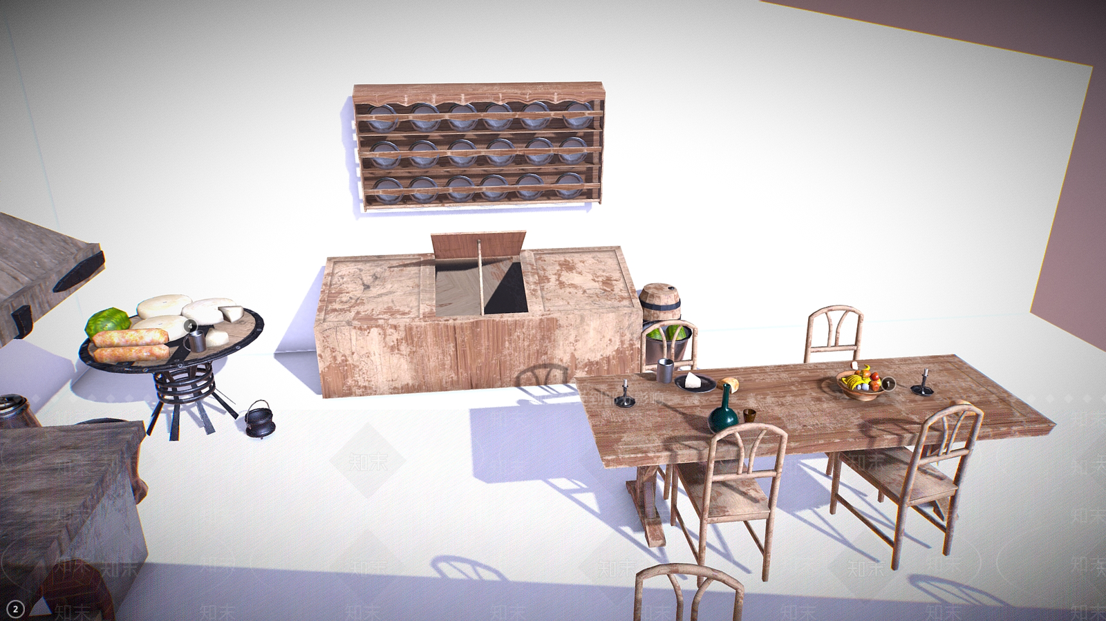 现代酒馆3D模型下载【ID:1177688597】