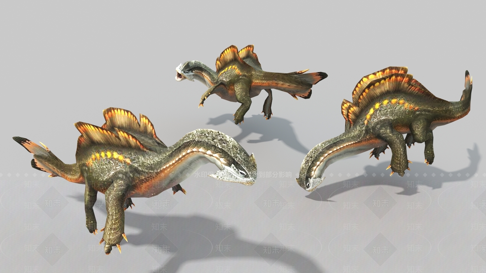 爬行类动物3D模型下载【ID:1177692591】