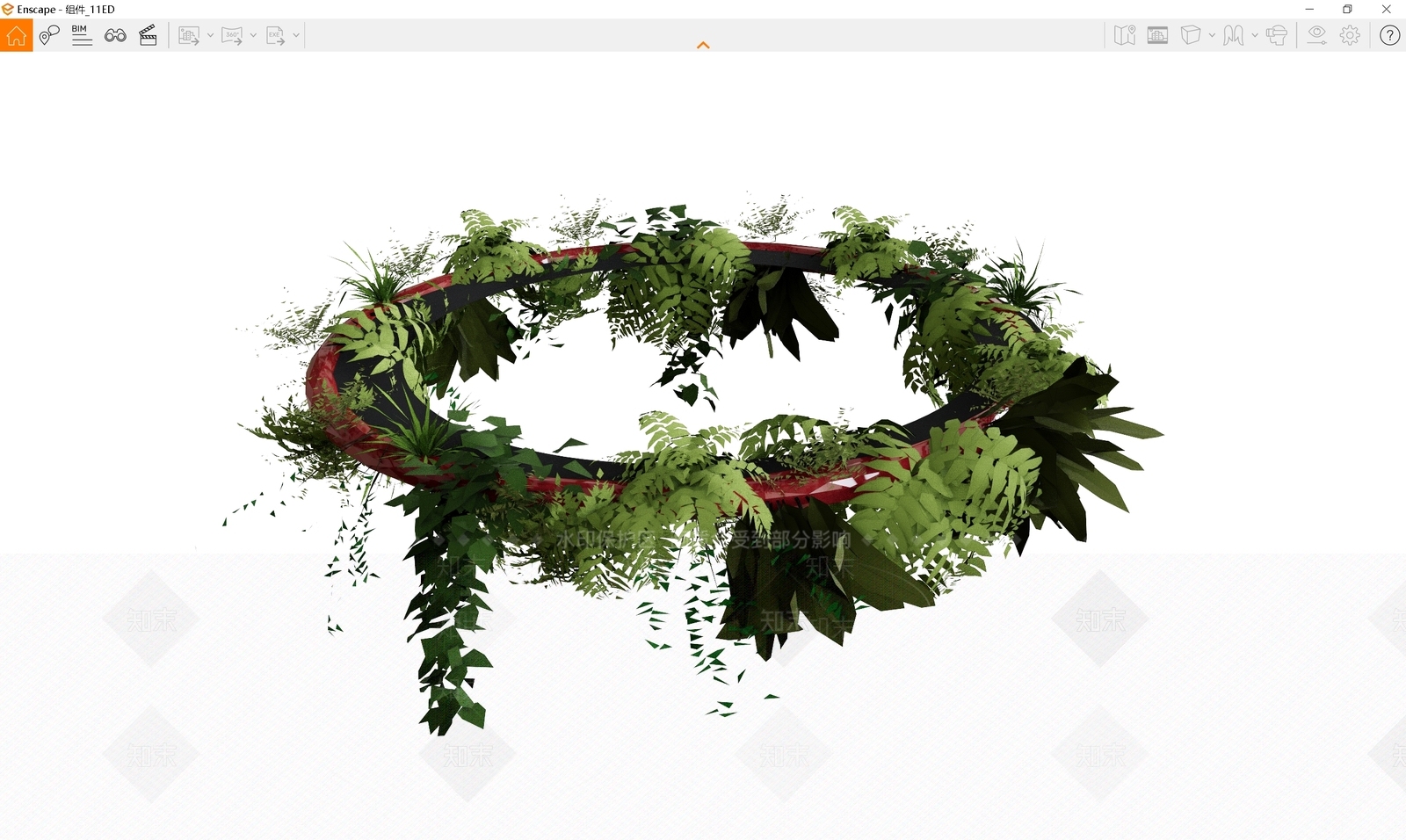 植物组合SU模型下载【ID:1177698356】