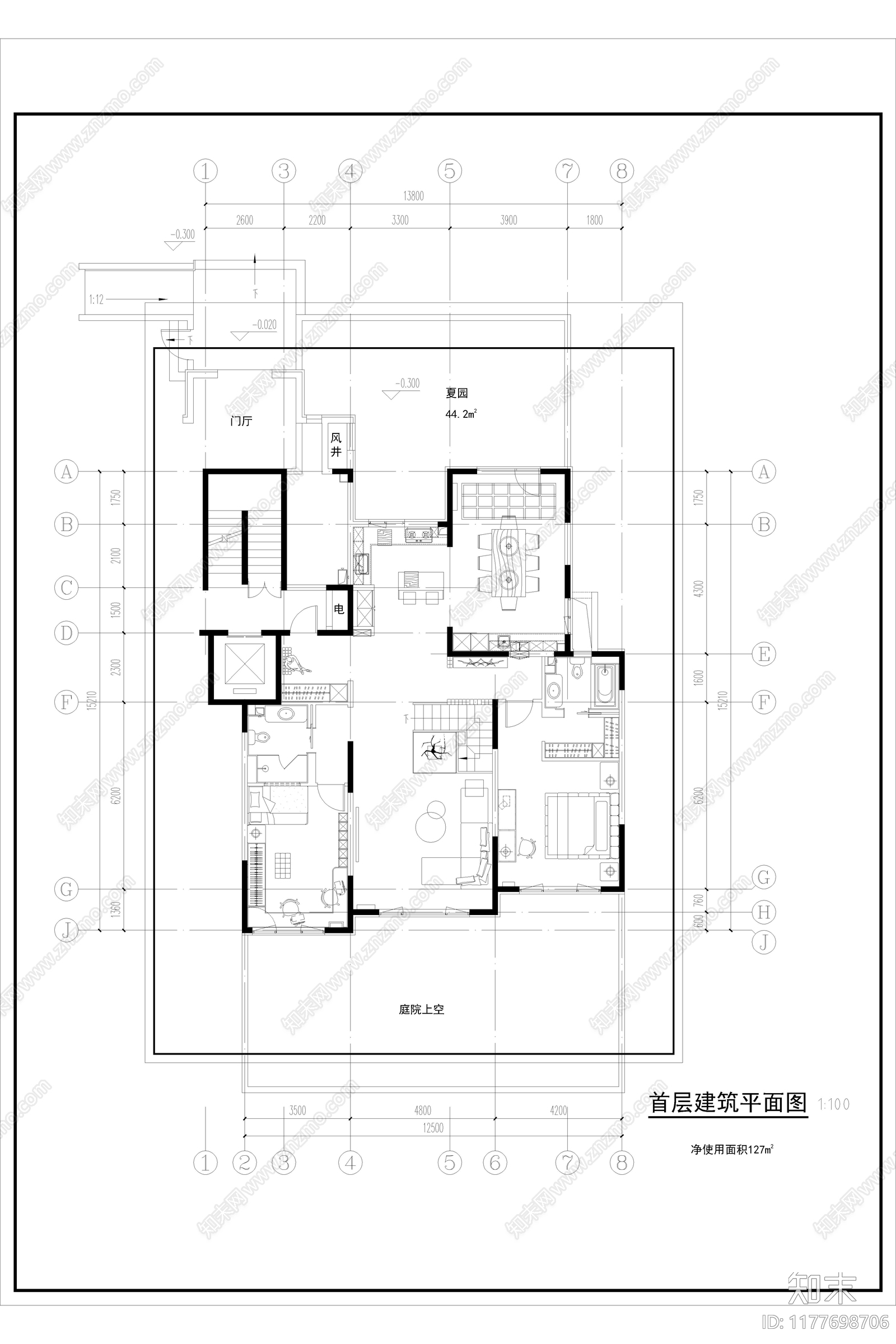 别墅施工图下载【ID:1177698706】