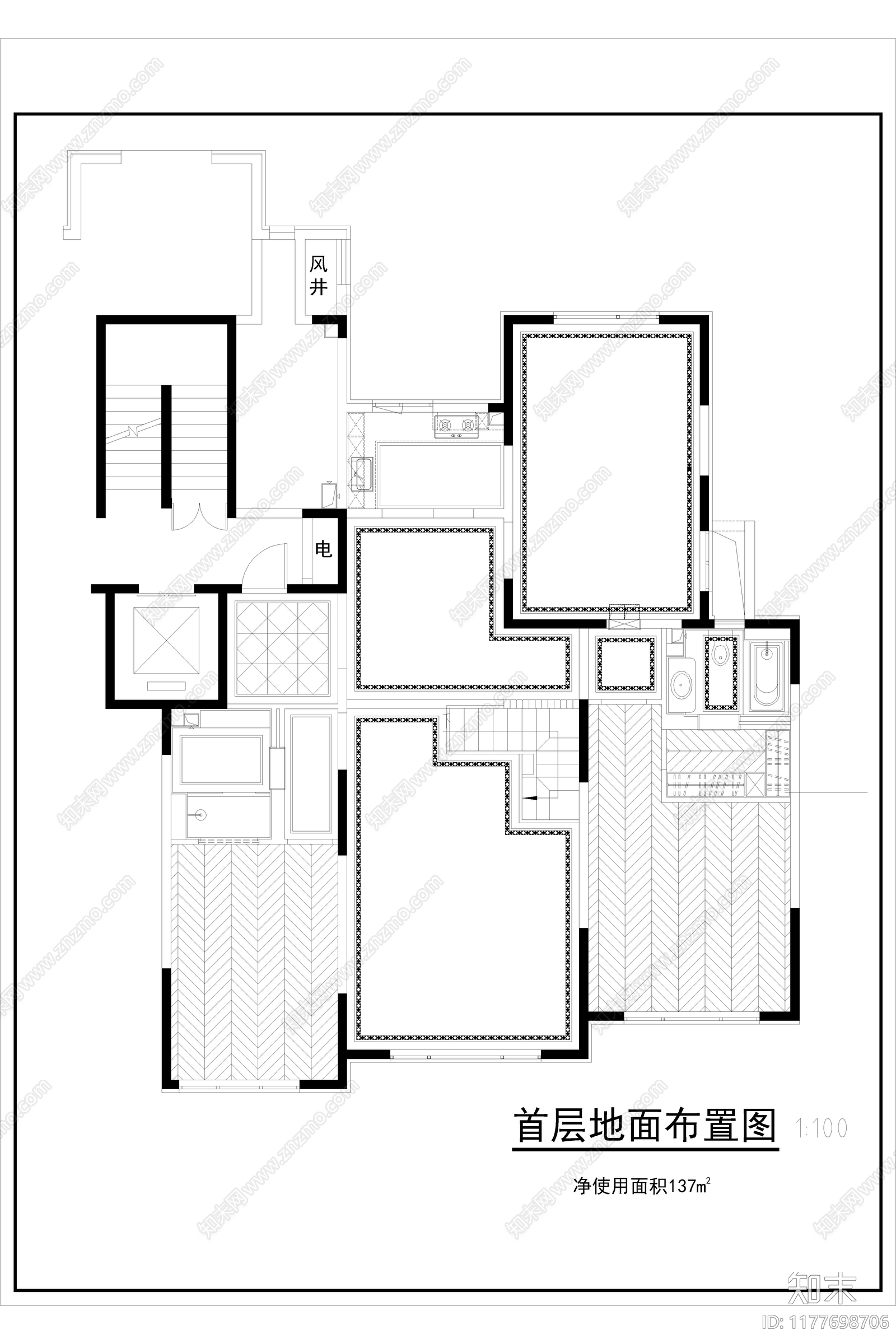 别墅施工图下载【ID:1177698706】