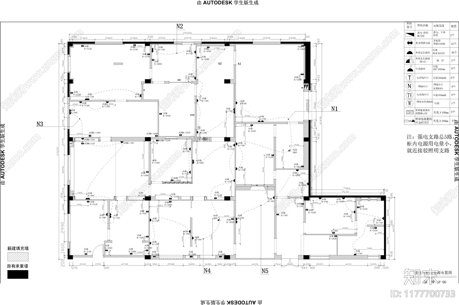 意式轻奢其他商业空间cad施工图下载【ID:1177700733】