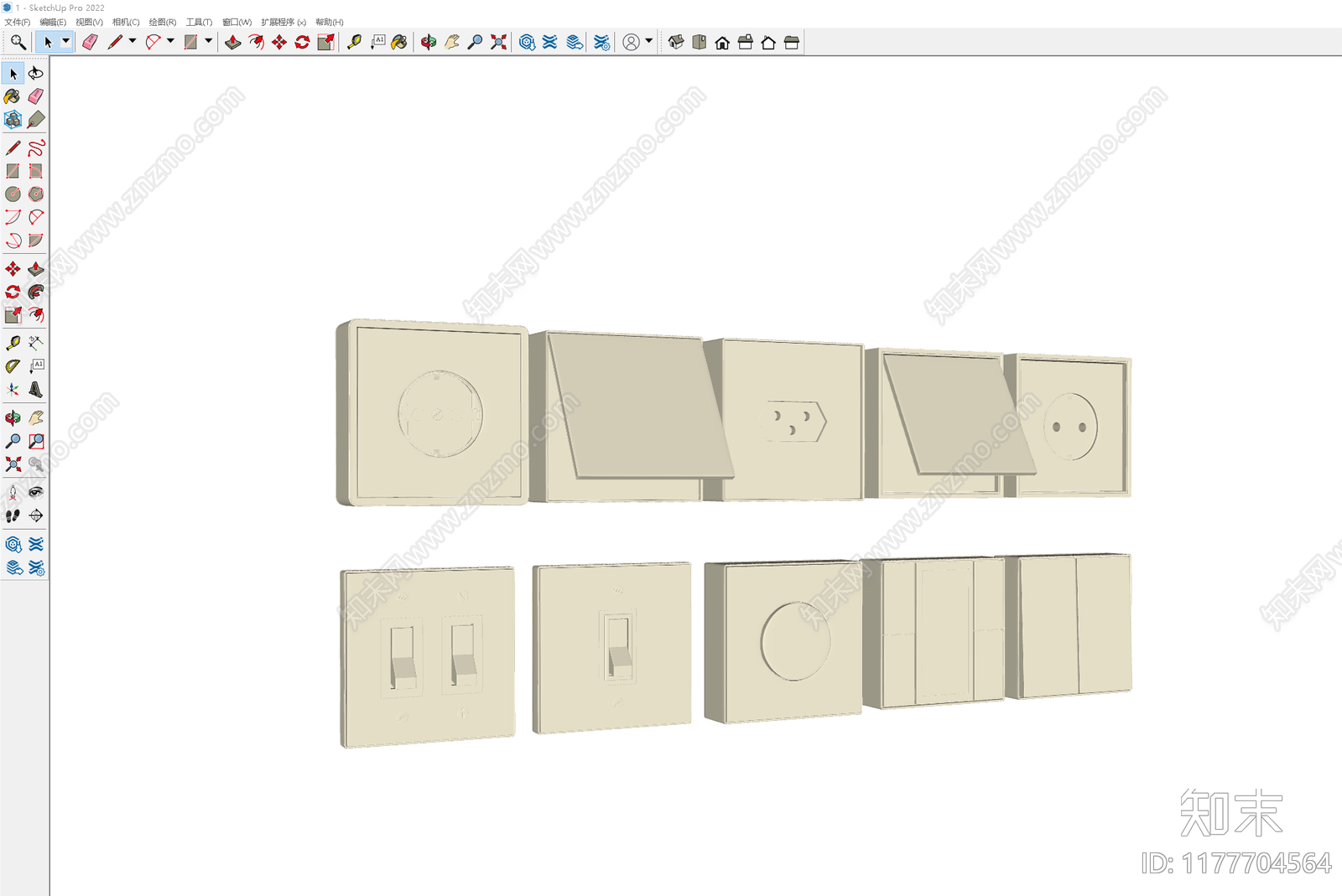 开关插座SU模型下载【ID:1177704564】