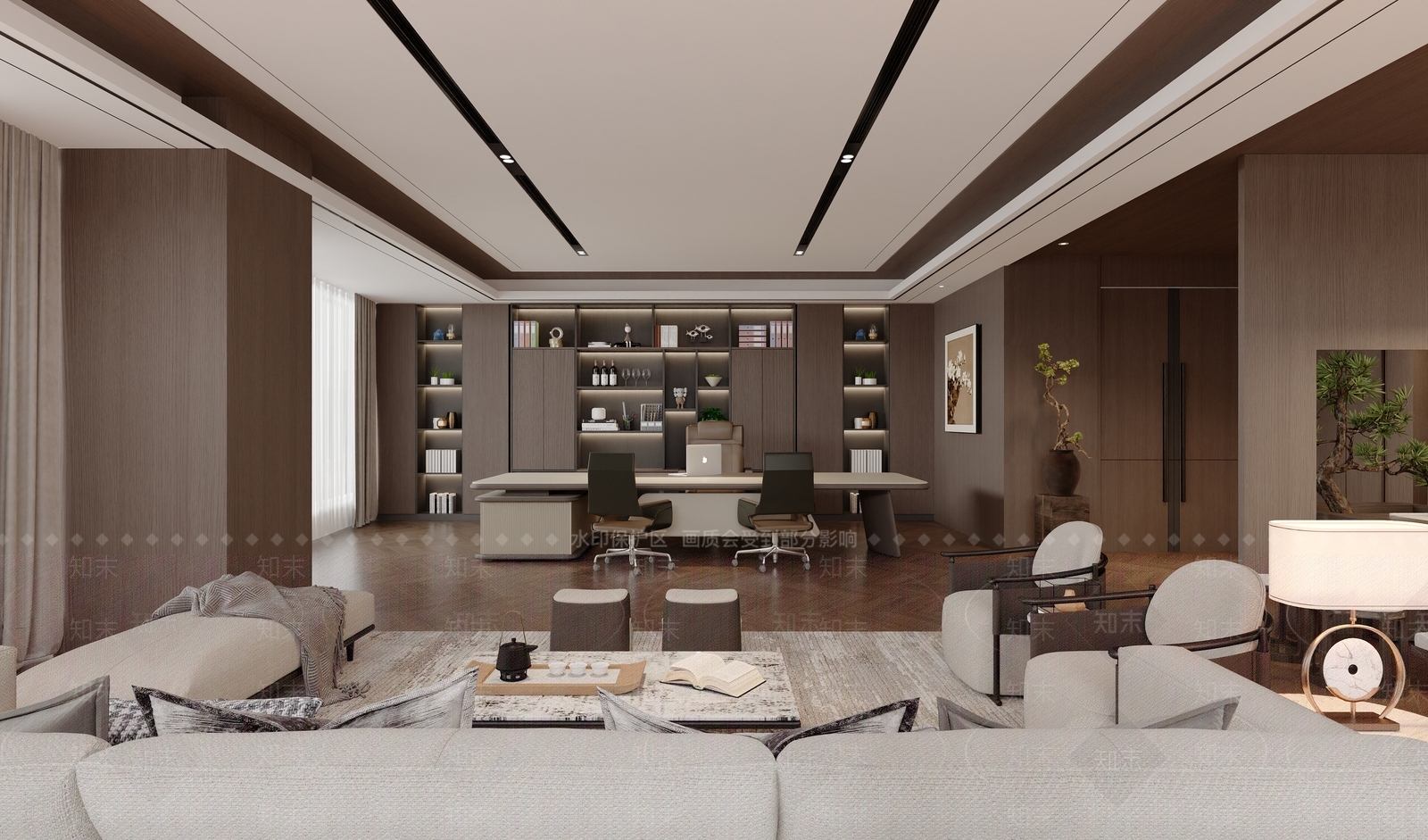 现代茶馆3D模型下载【ID:1214840392】