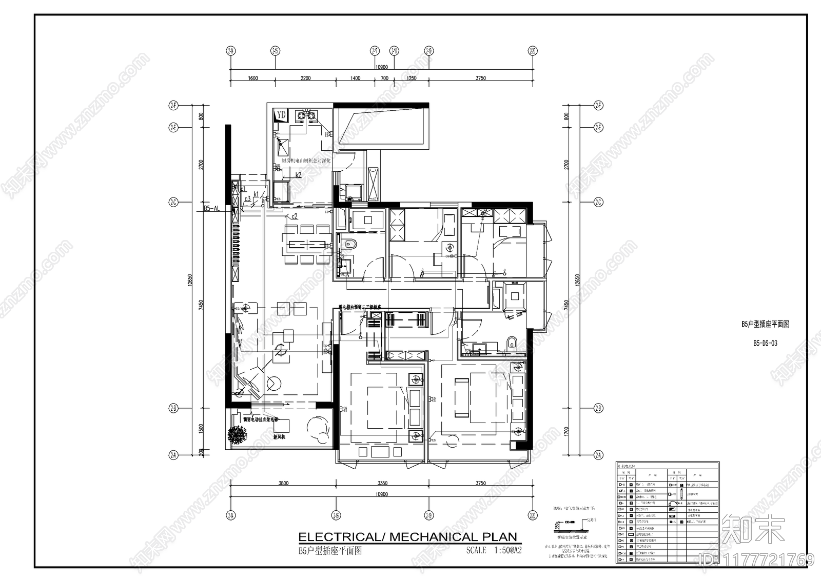 电气图cad施工图下载【ID:1177721769】