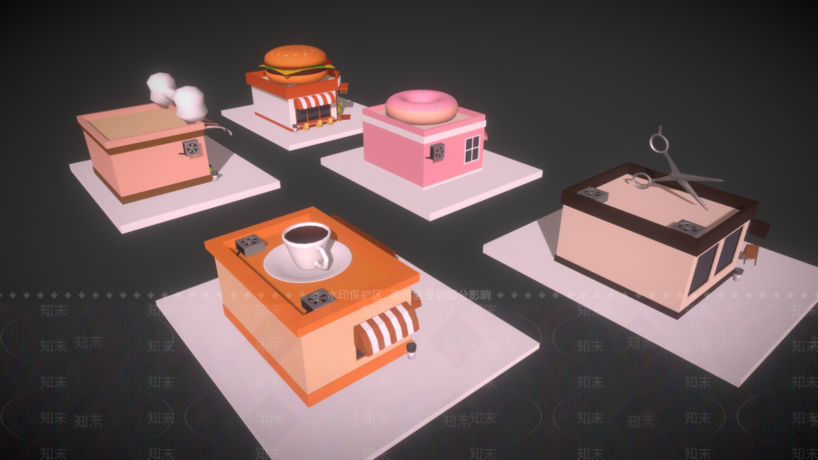 现代艺术风格建筑3D模型下载【ID:1177725294】
