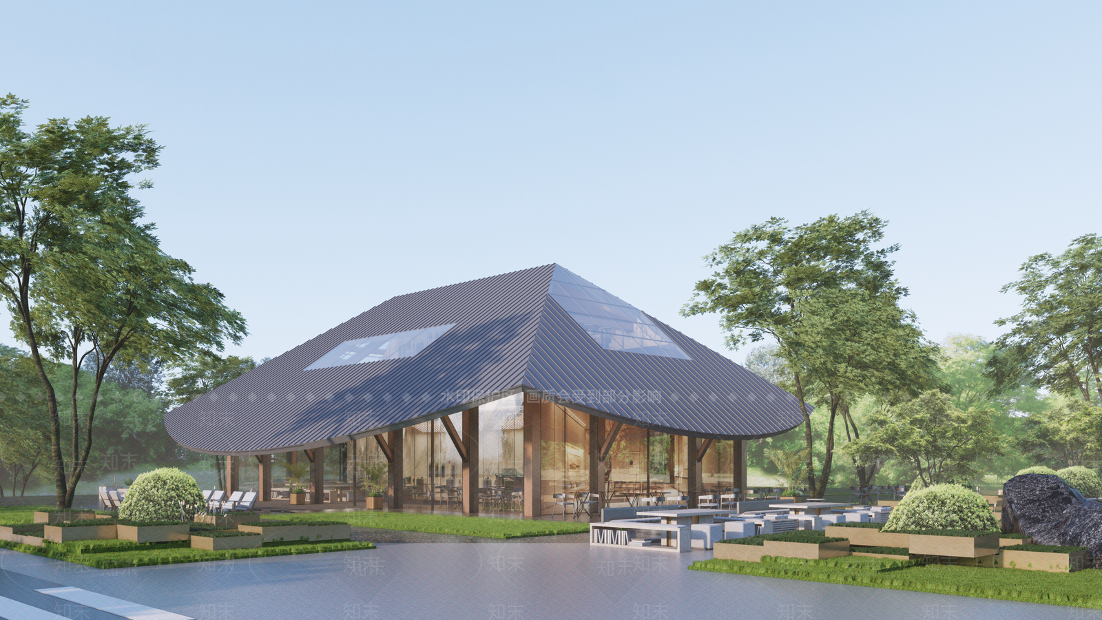 现代小公建SU模型下载【ID:1177729575】