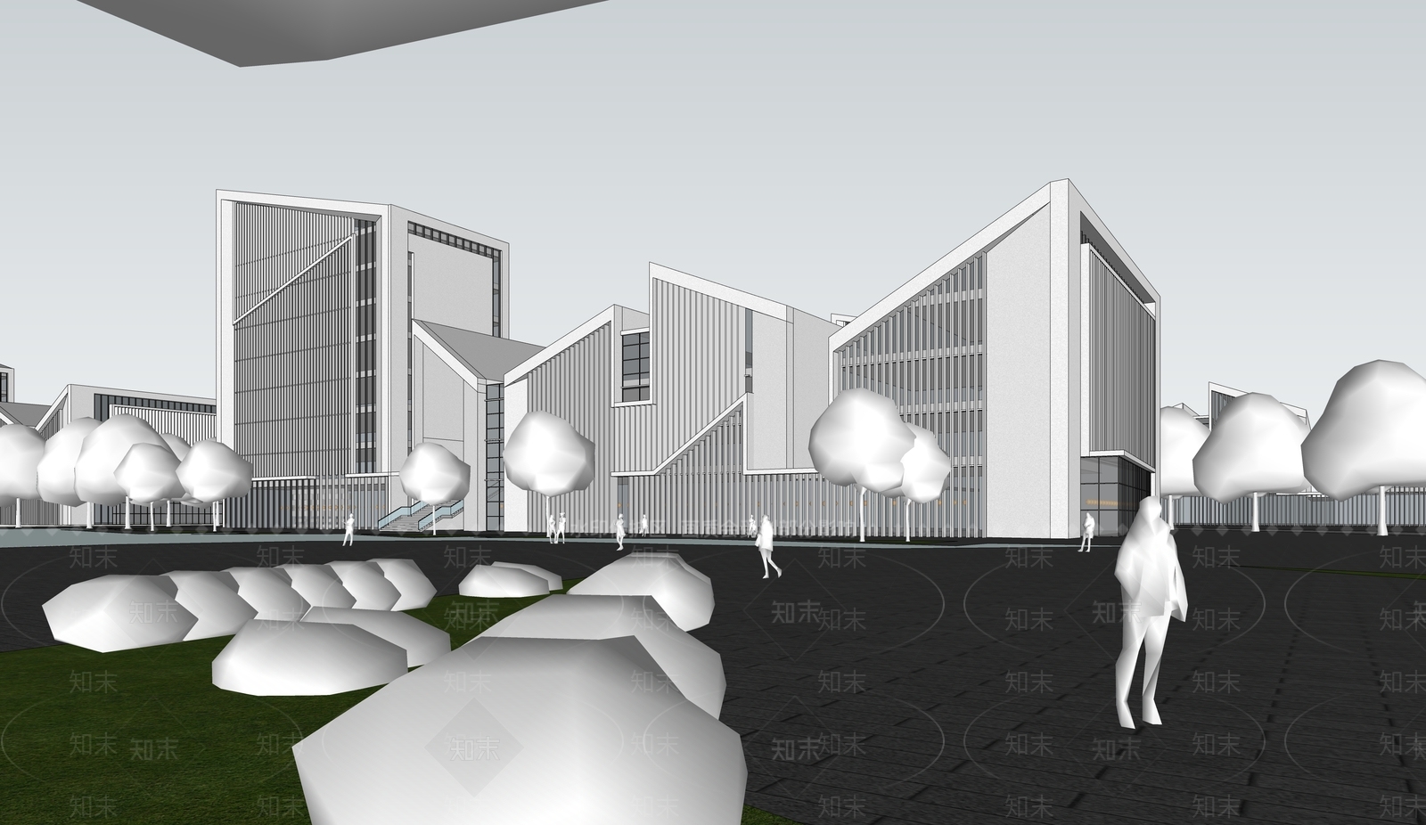 现代小公建SU模型下载【ID:1177729639】