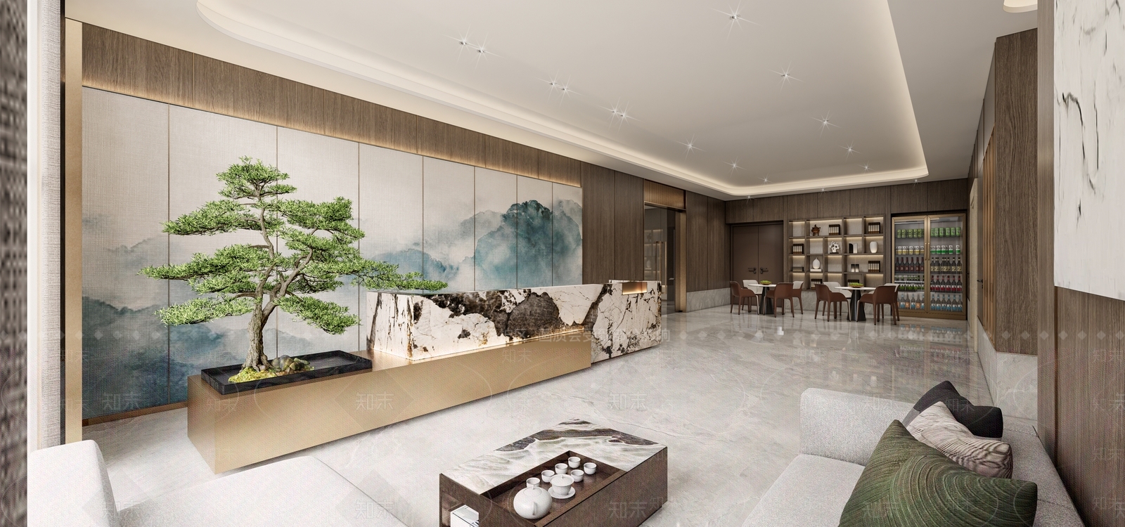 新中式其他店铺SU模型下载【ID:1177730683】