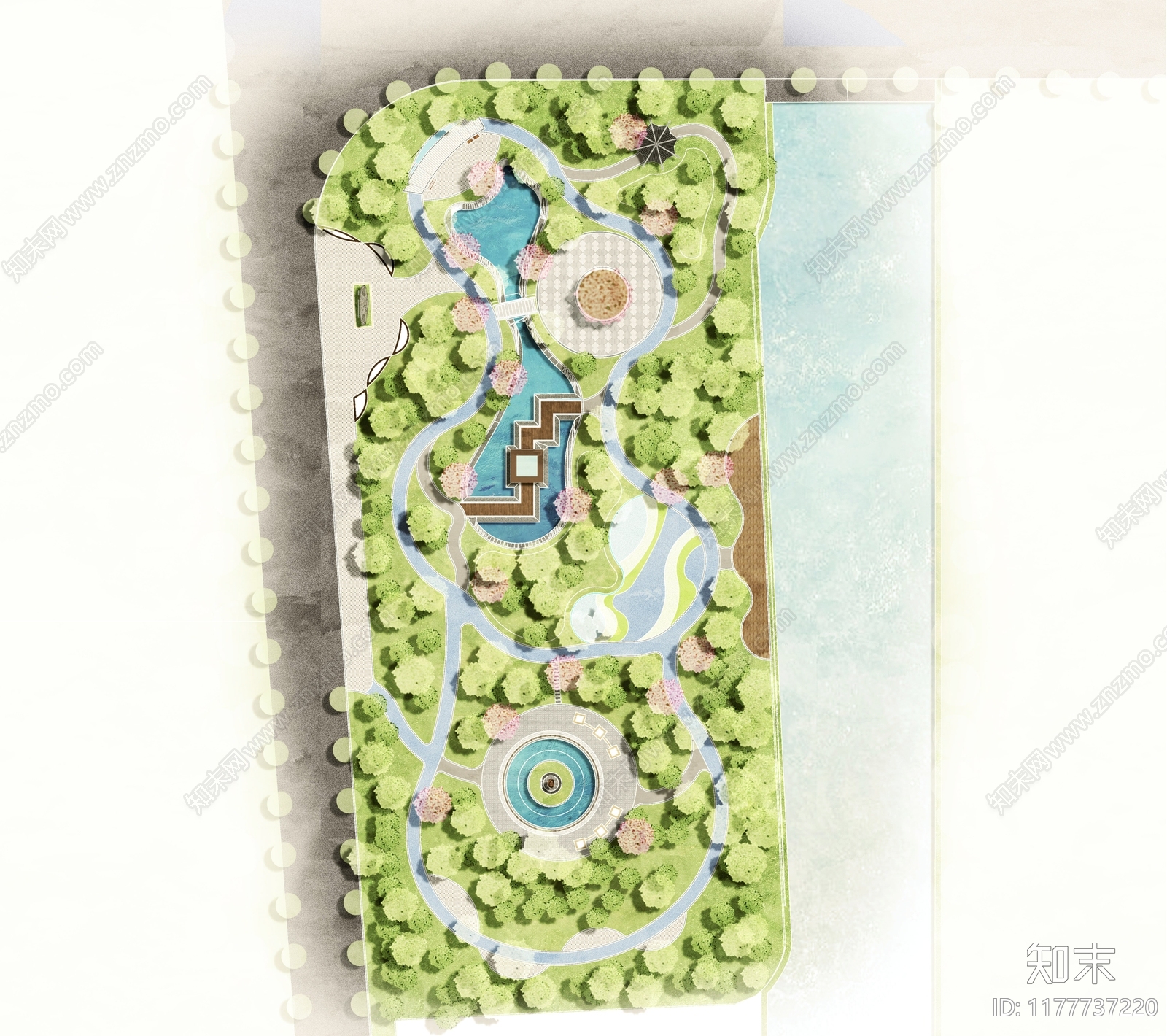 现代综合性公园CAD图纸