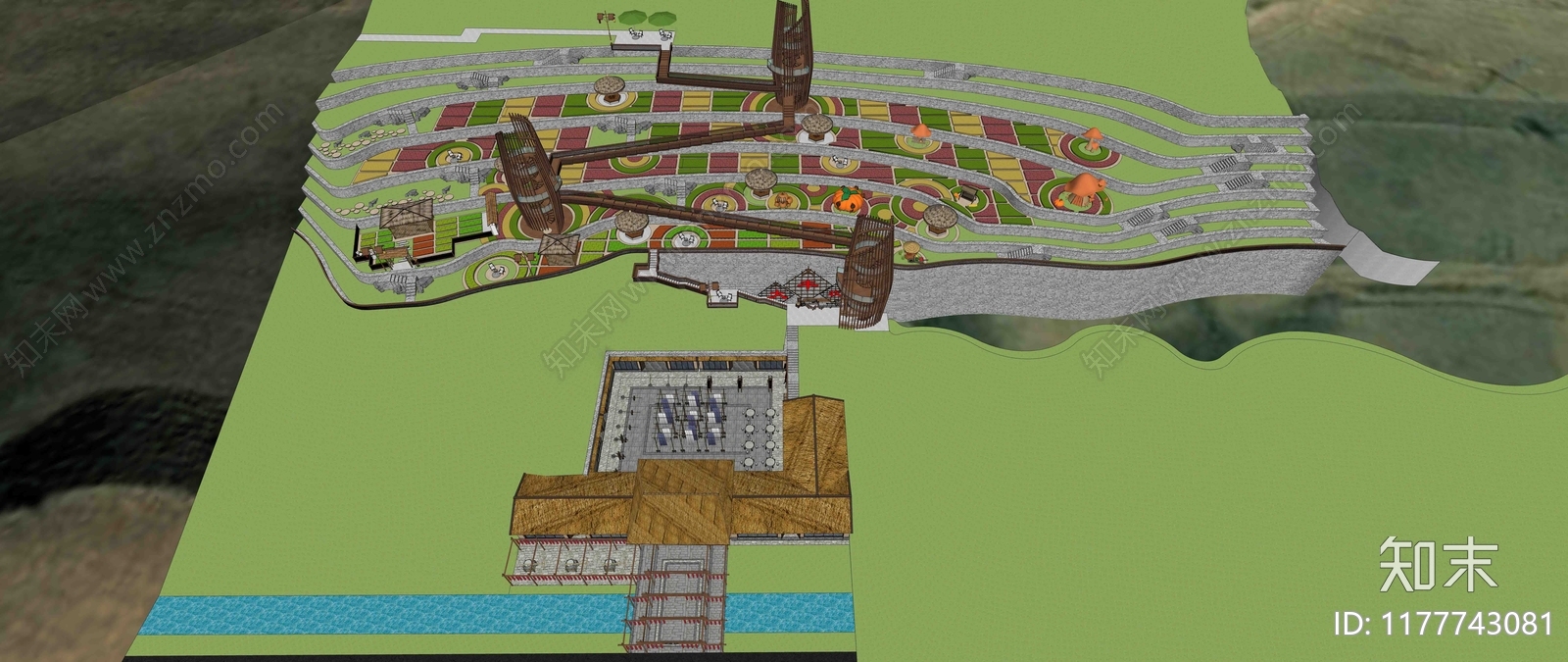 现代其他文化空间SU模型下载【ID:1177743081】