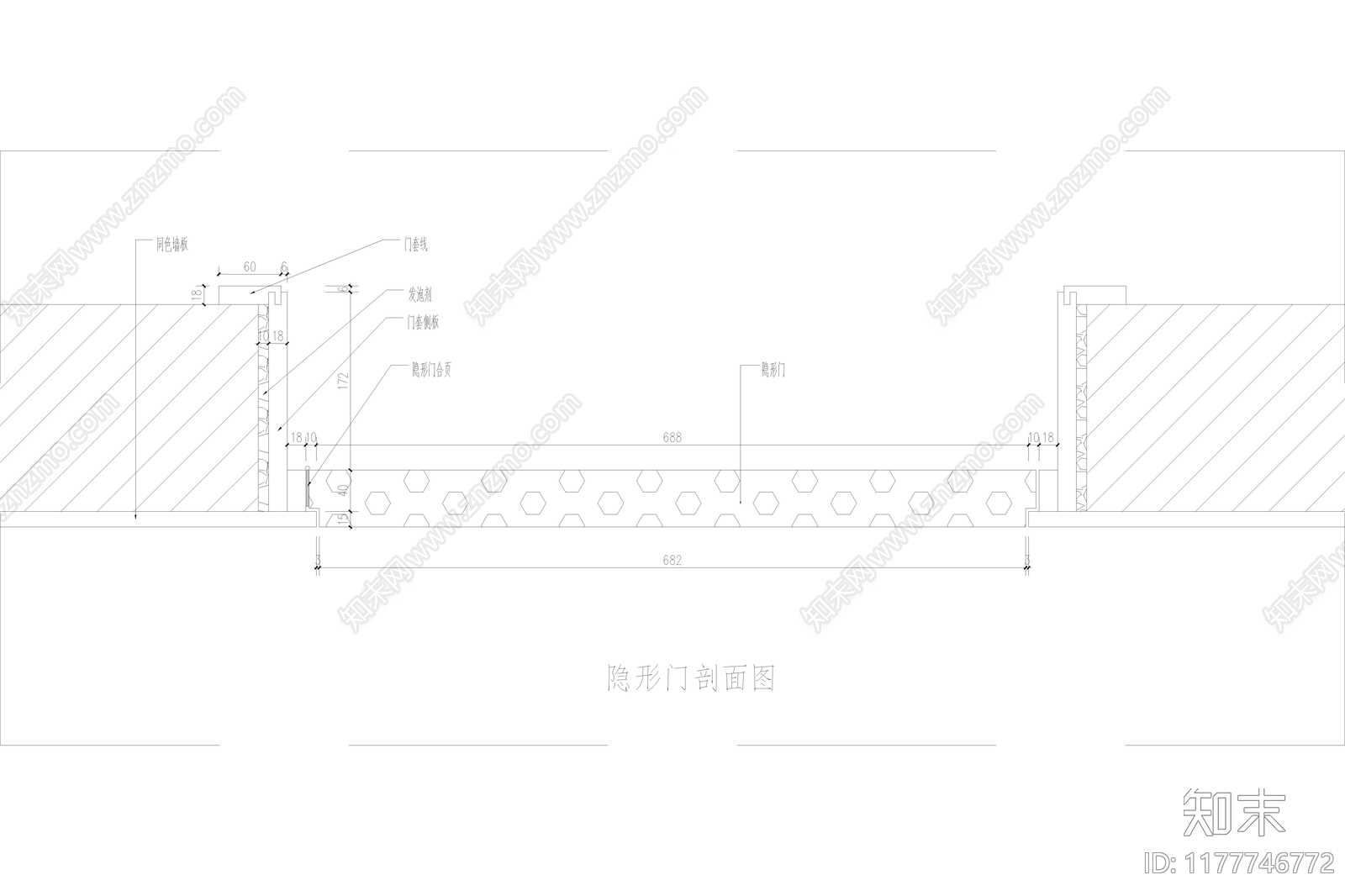 意式极简卧室施工图下载【ID:1177746772】