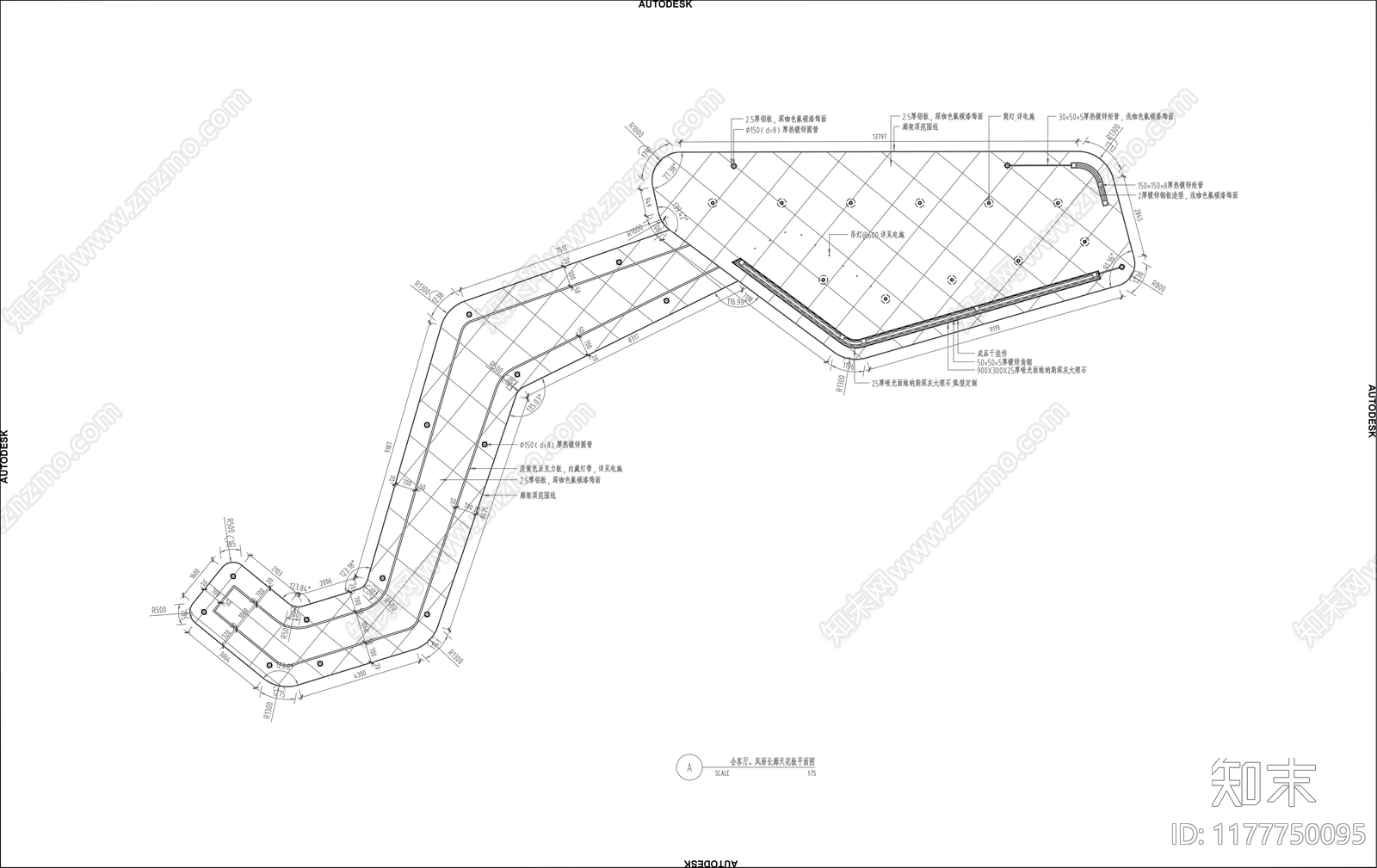 现代小区景观施工图下载【ID:1177750095】