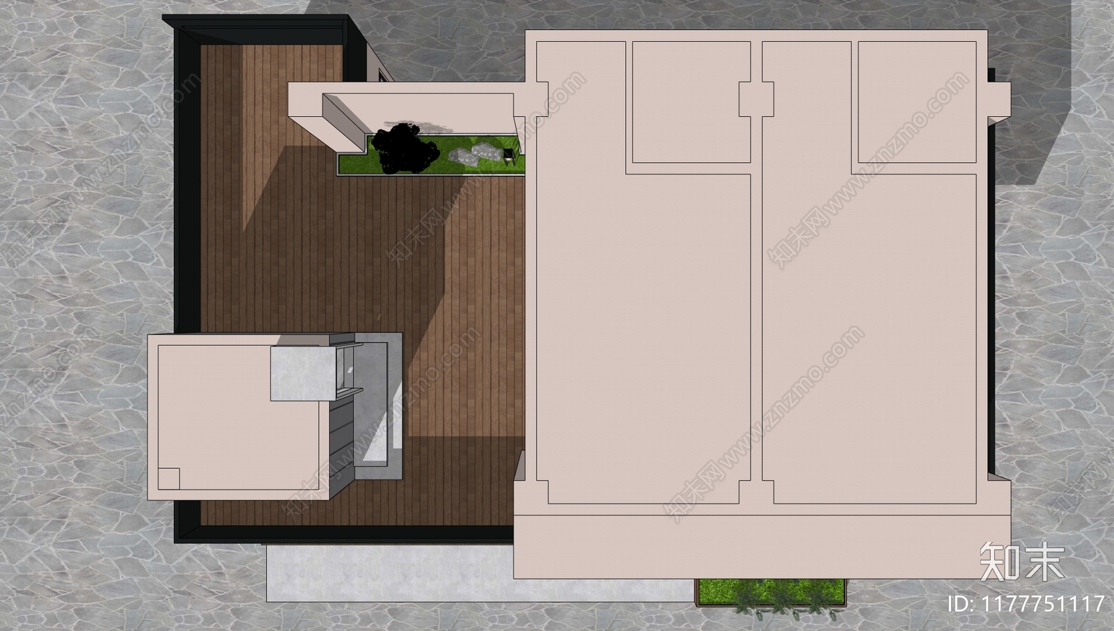 现代简约住宅楼建筑施工图下载【ID:1177751117】