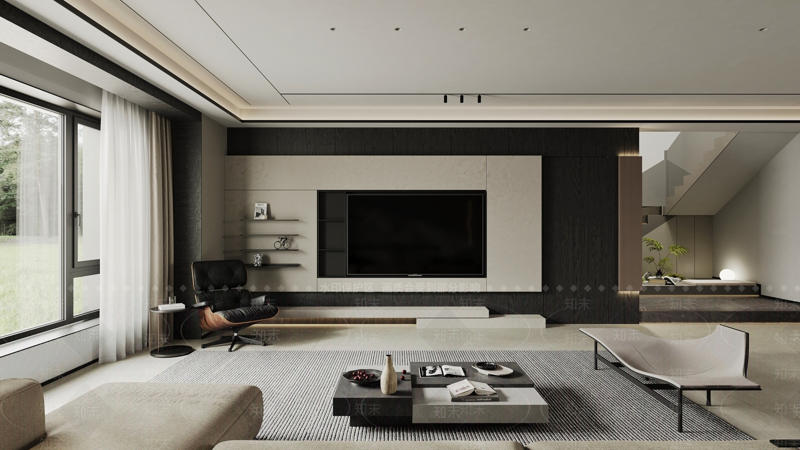 现代书房3D模型下载【ID:1214840959】
