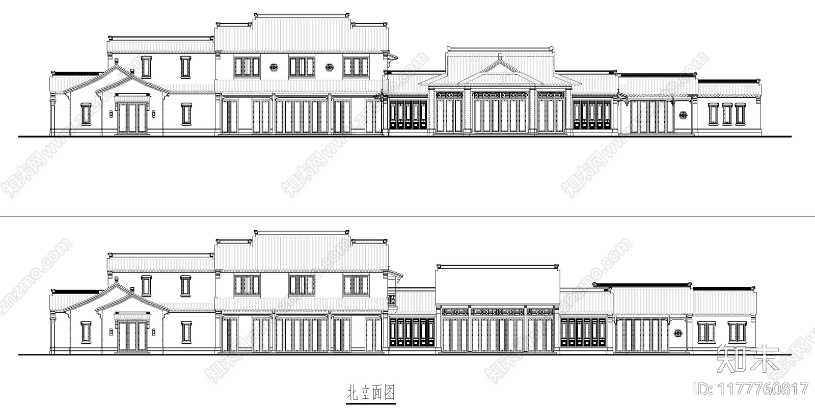 中式其他居住建筑施工图下载【ID:1177760817】