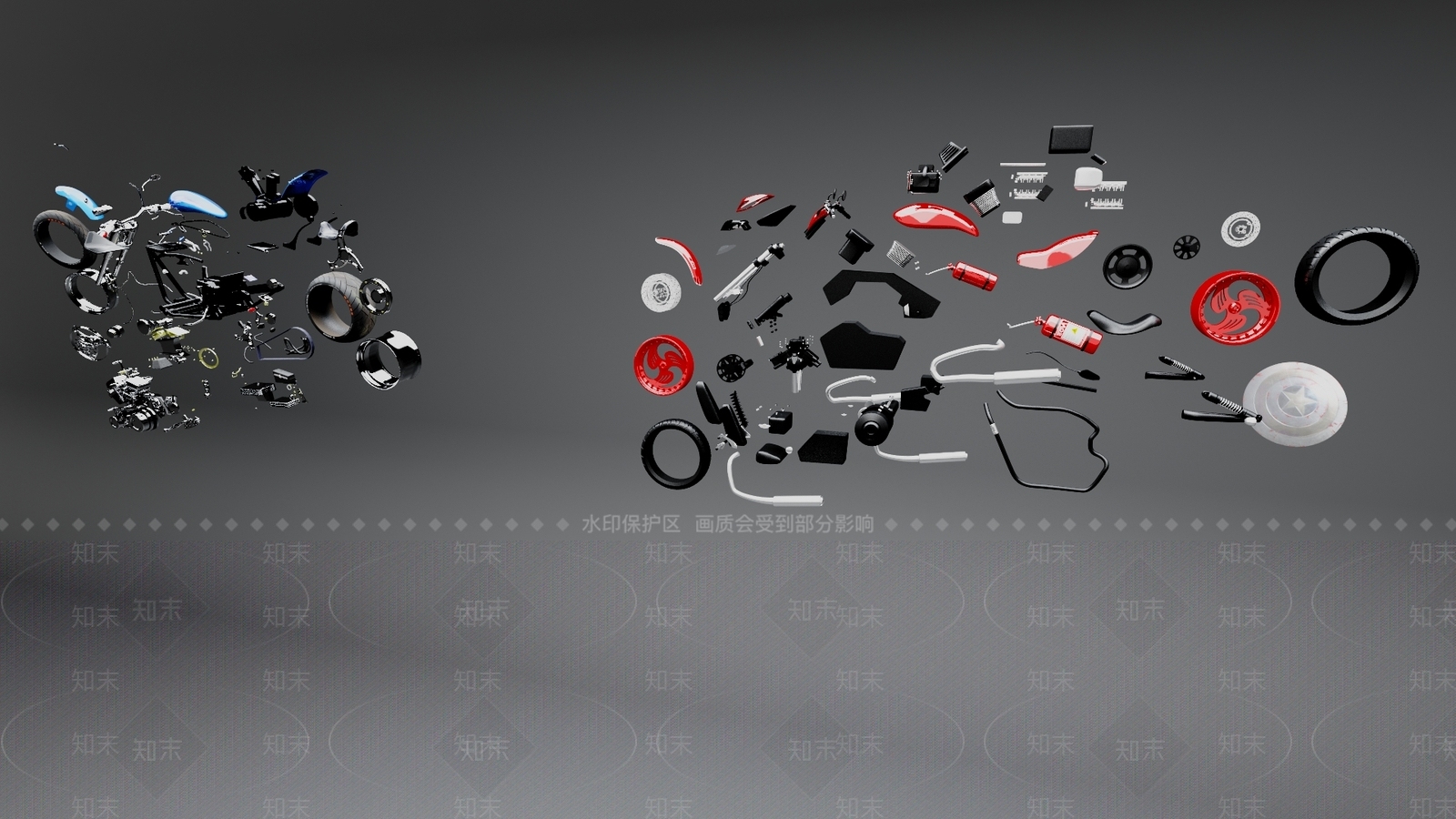 摩托车3D模型下载【ID:1177760978】