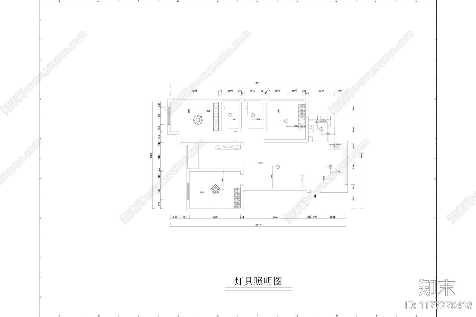 平层施工图下载【ID:1177770418】