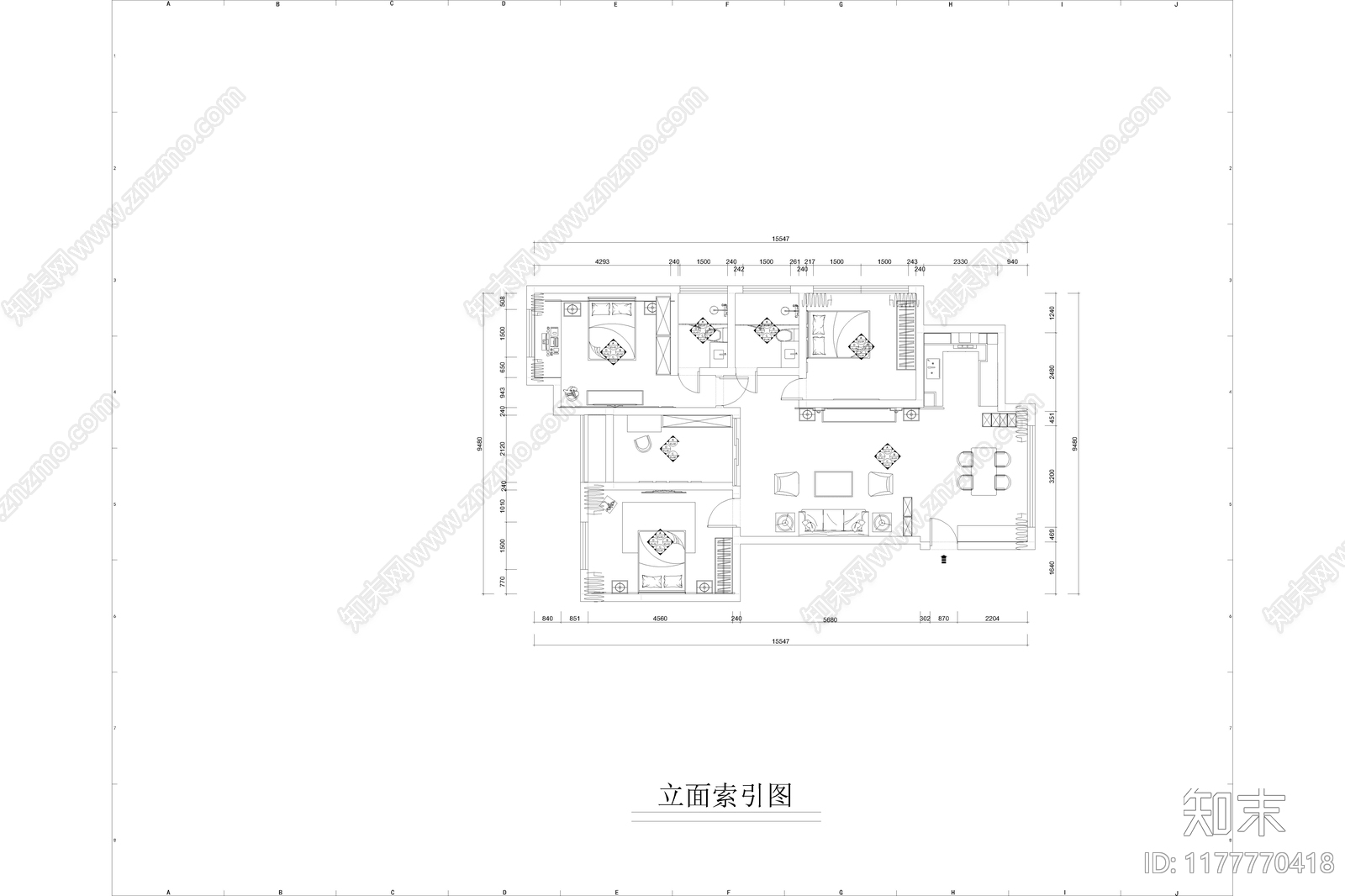 平层施工图下载【ID:1177770418】