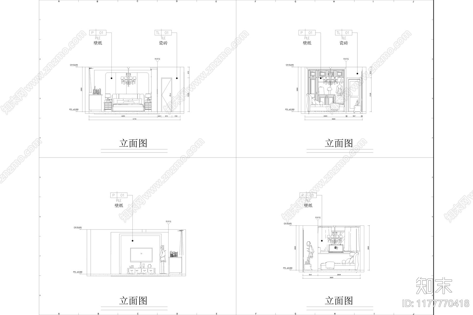 平层施工图下载【ID:1177770418】