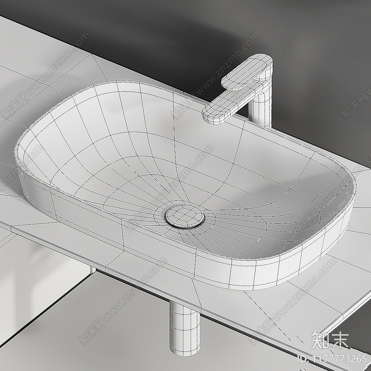 洗手台3D模型下载【ID:1177773265】