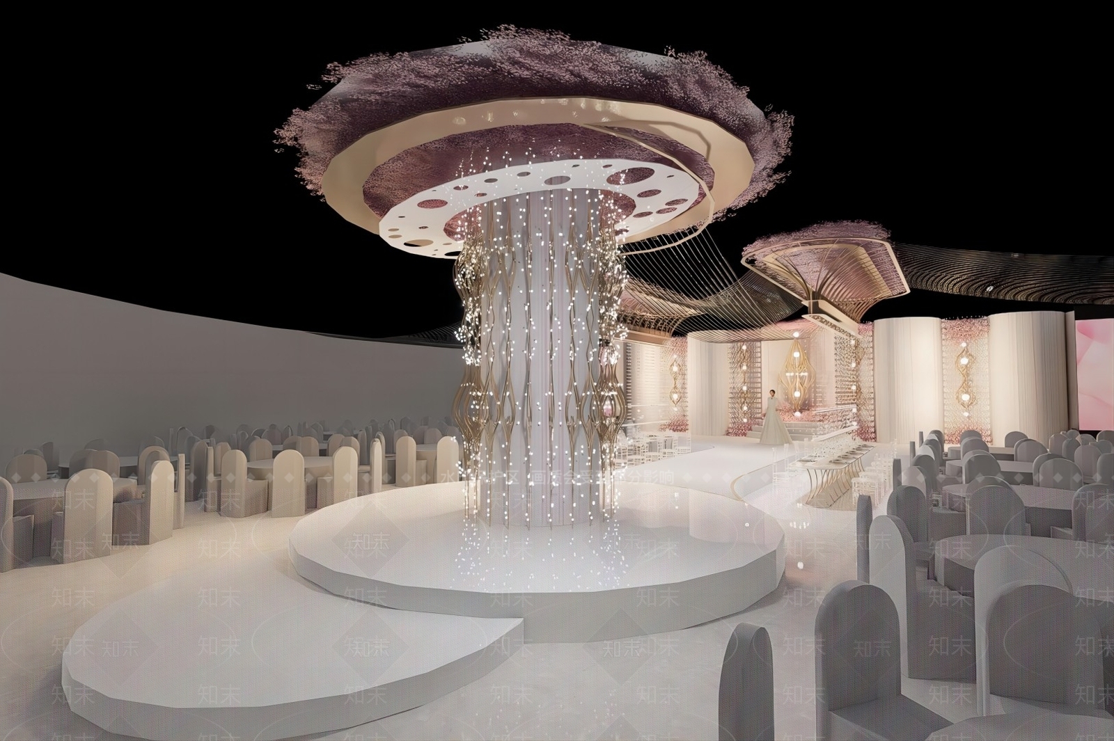 法式极简舞台SU模型下载【ID:1177804413】