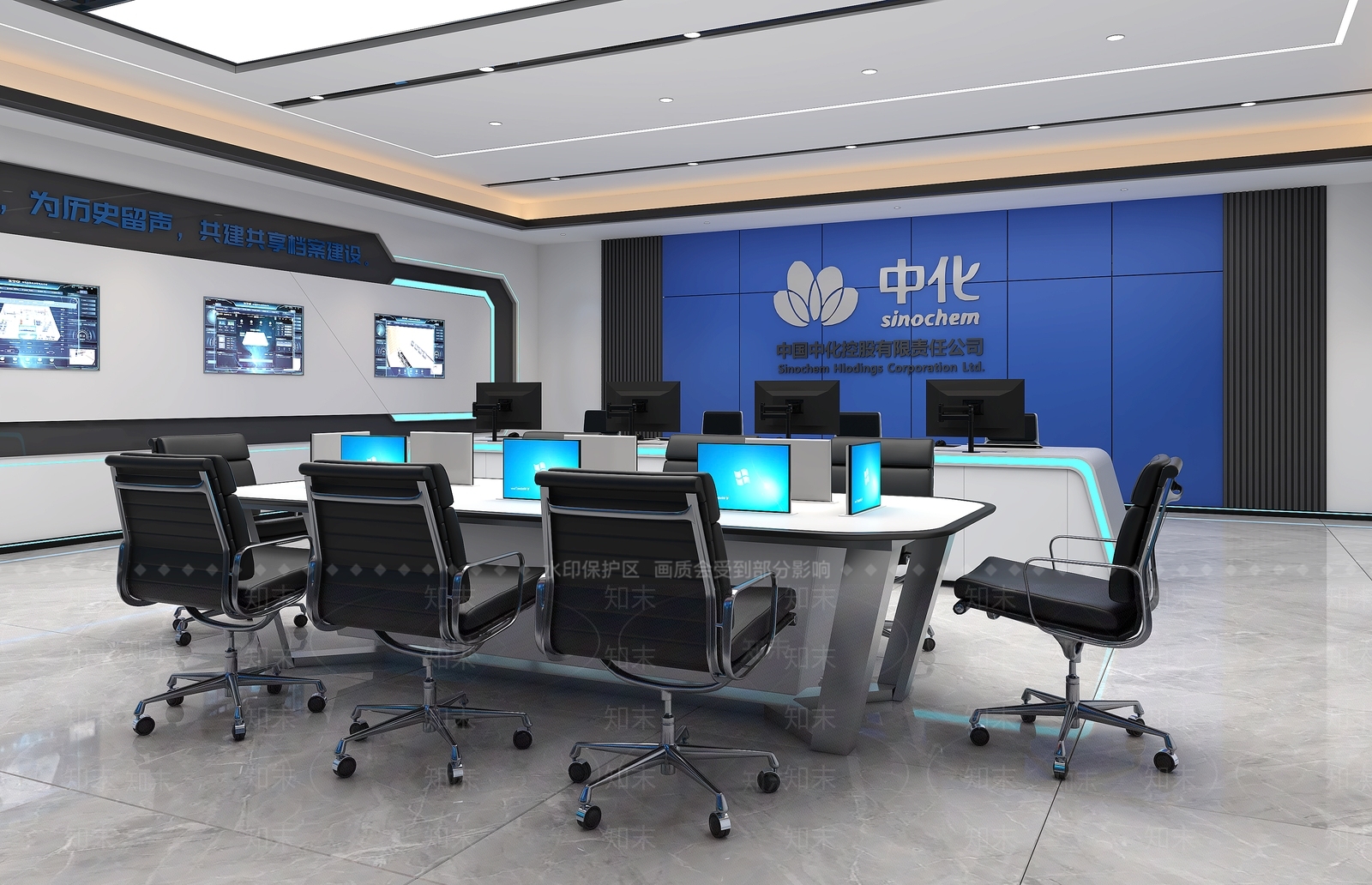 现代指挥中心3D模型下载【ID:1177776660】