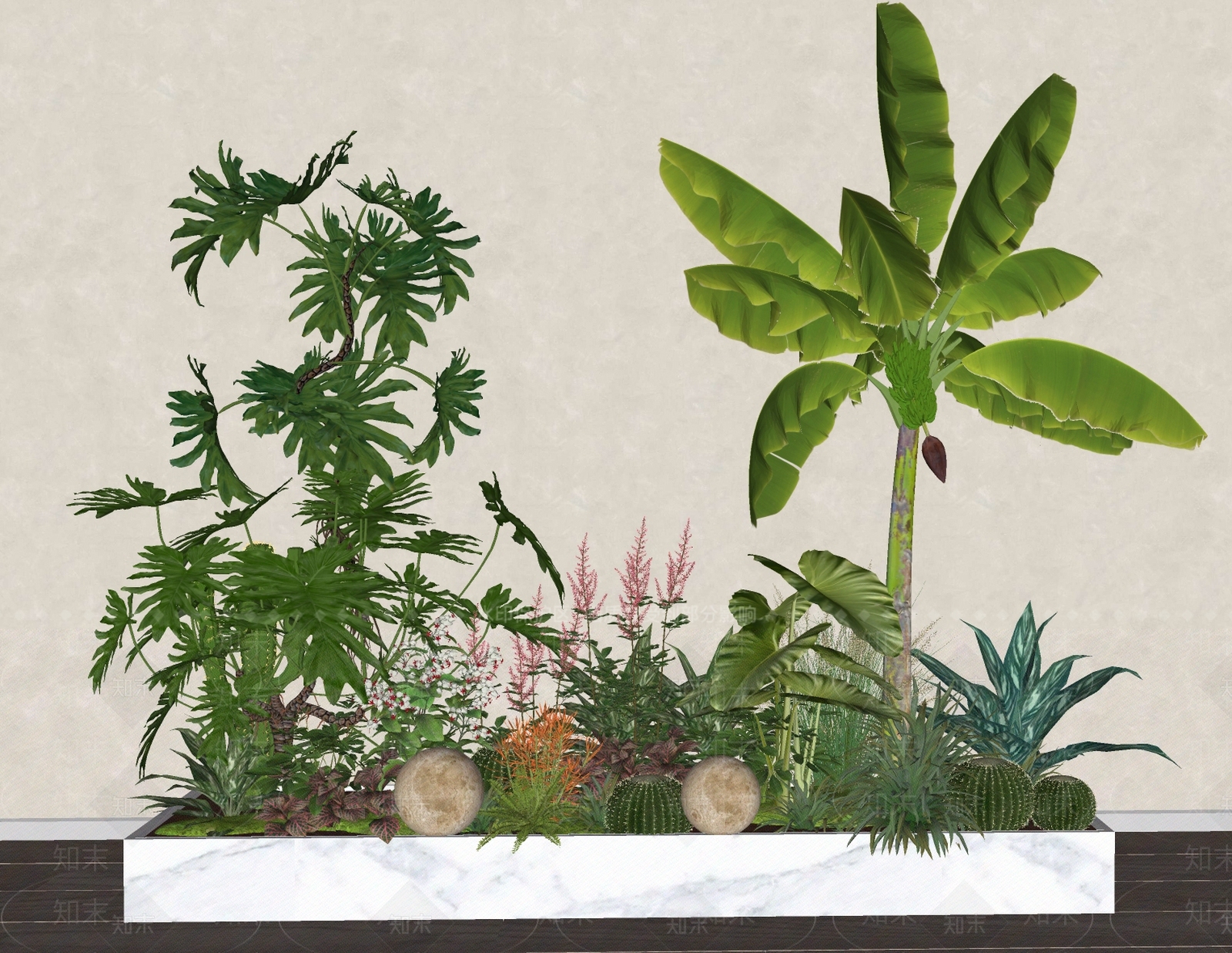 植物组合SU模型下载【ID:1177777023】