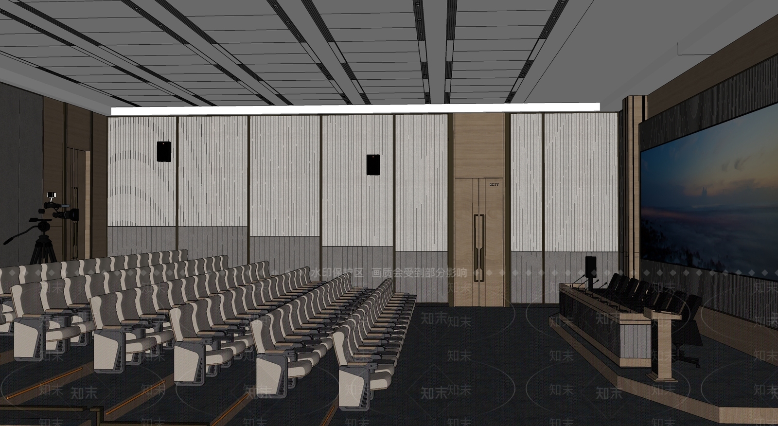 现代其他公共空间SU模型下载【ID:1177779078】