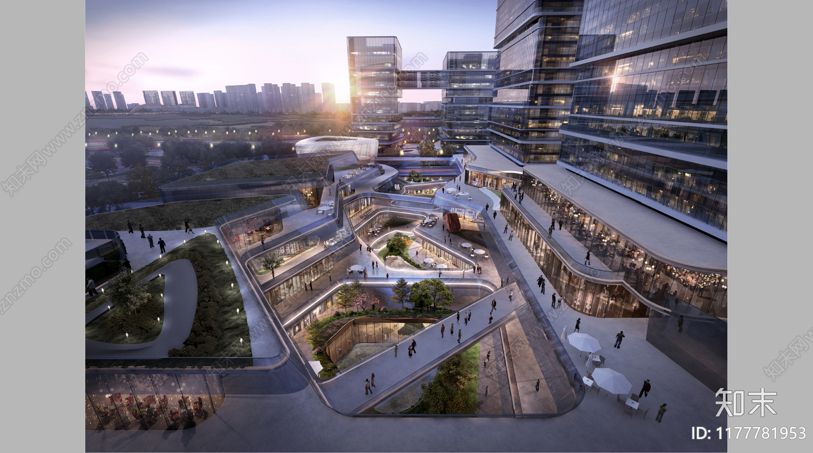 现代商业综合体建筑下载【ID:1177781953】