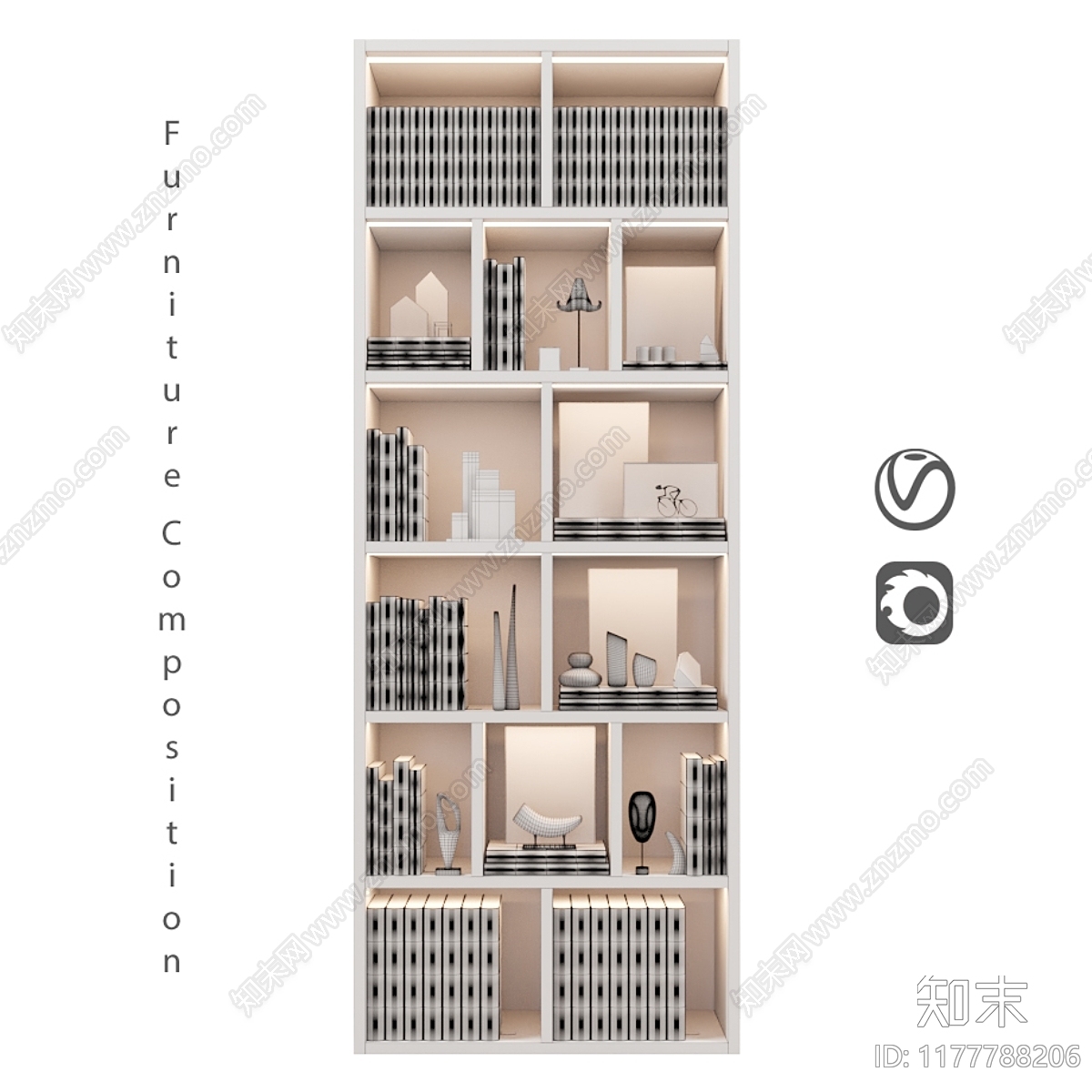 置物架3D模型下载【ID:1177788206】