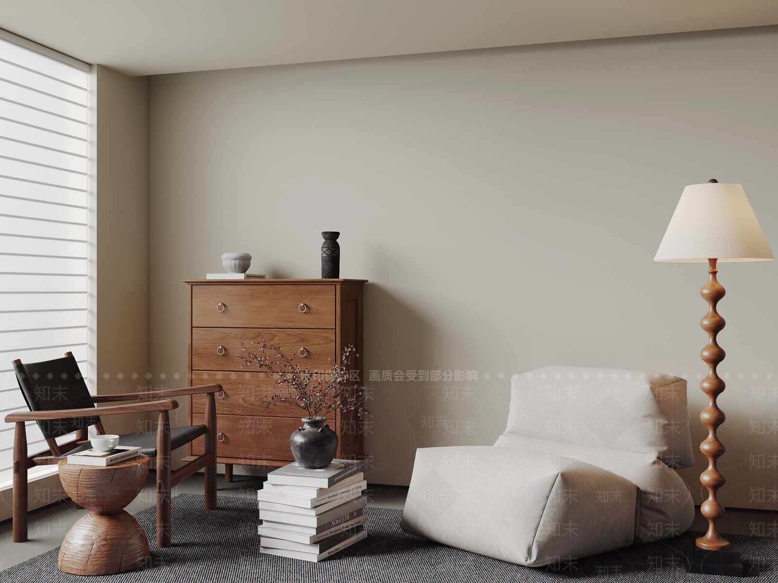 中古现代单人沙发3D模型下载【ID:1177799632】