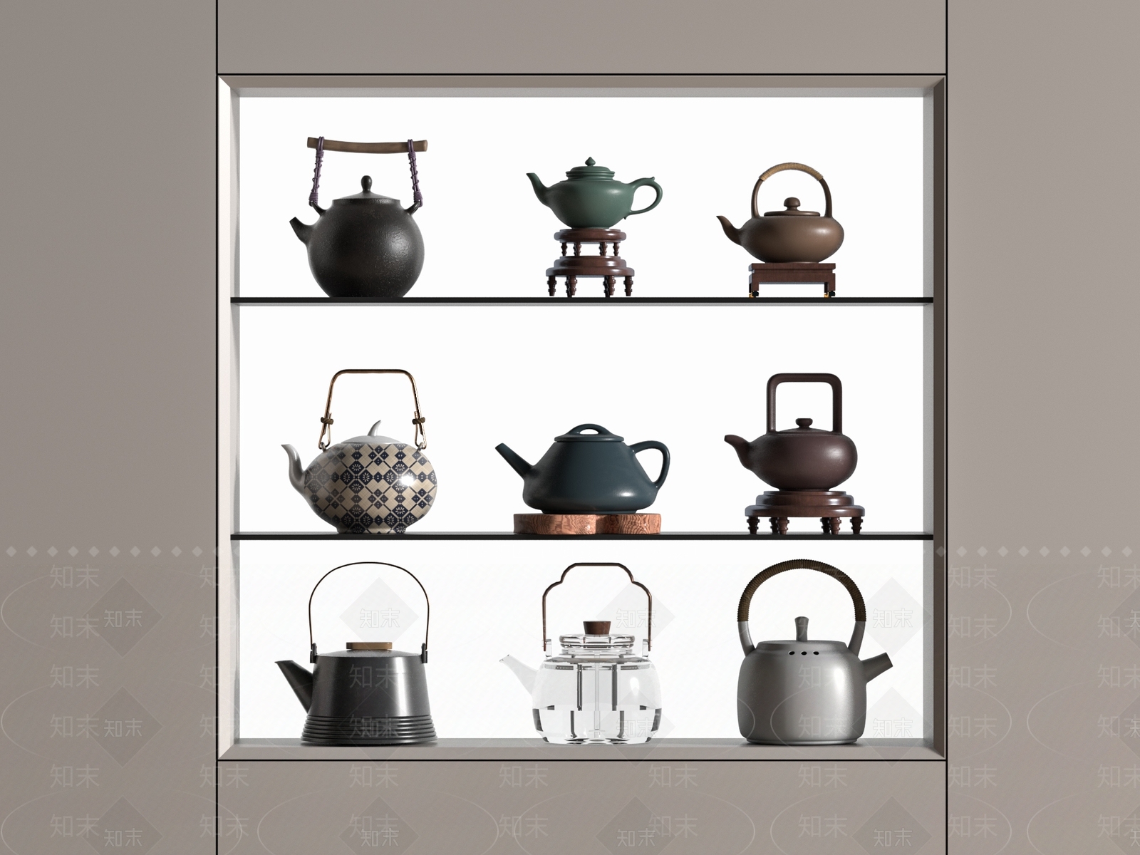 茶具SU模型下载【ID:1177804652】